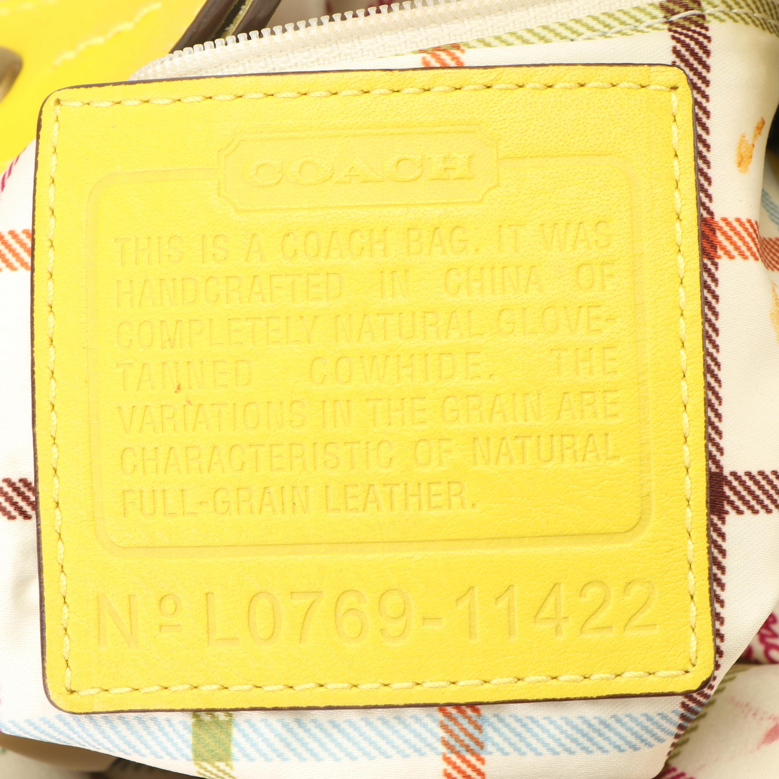 Coach Bleecker Yellow Leather Bucket Bag