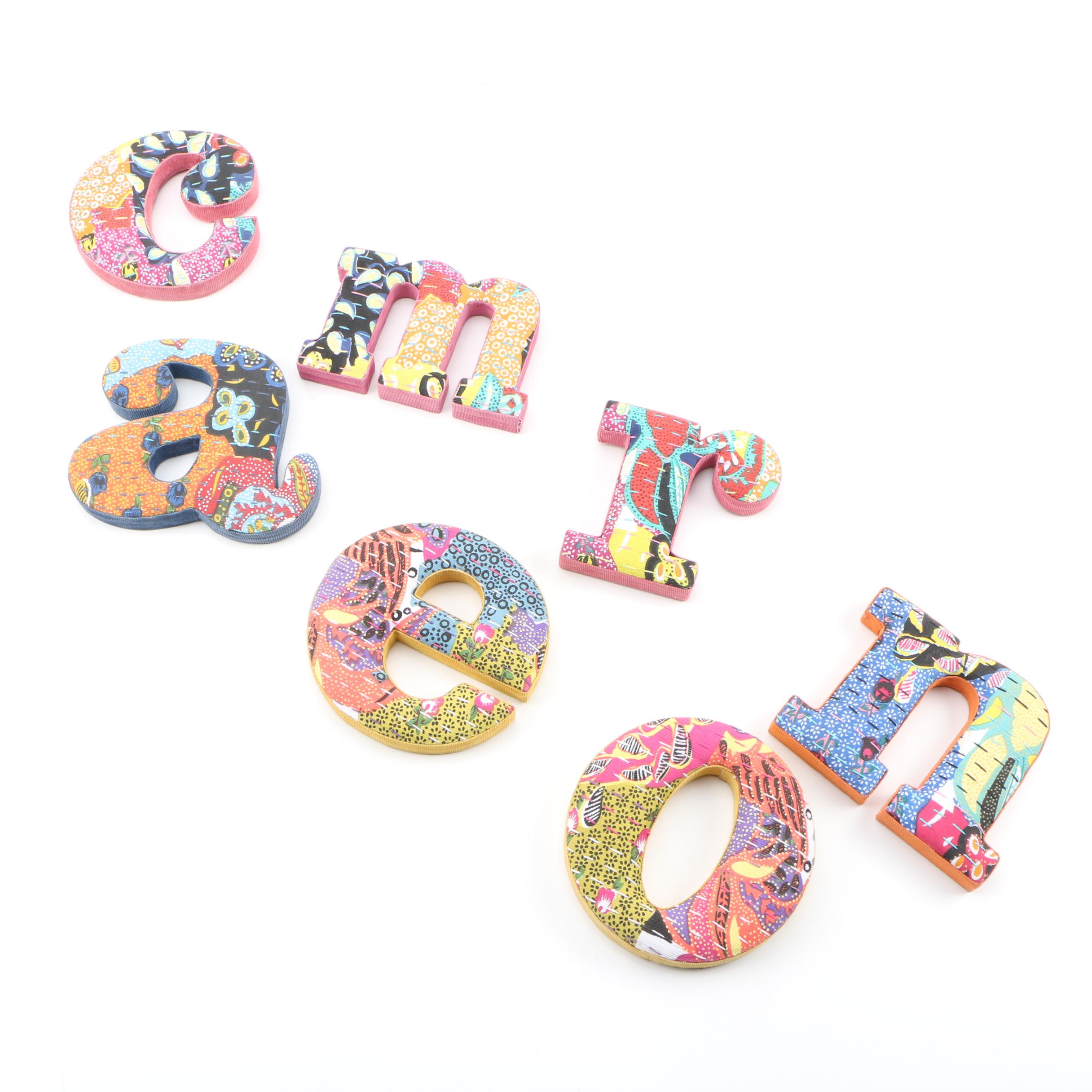 Anthropologie Pinwale Alphabet Wall Hanging Letters