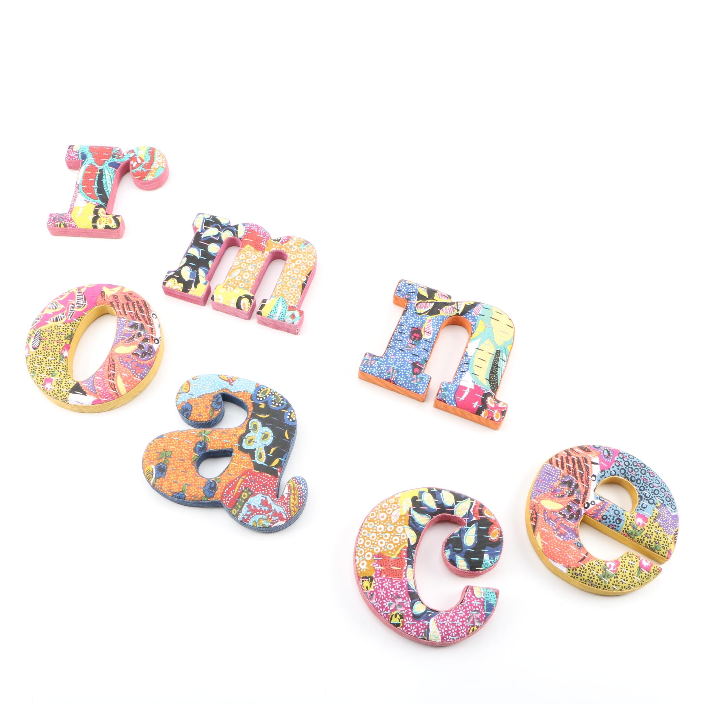 Anthropologie Pinwale Alphabet Wall Hanging Letters