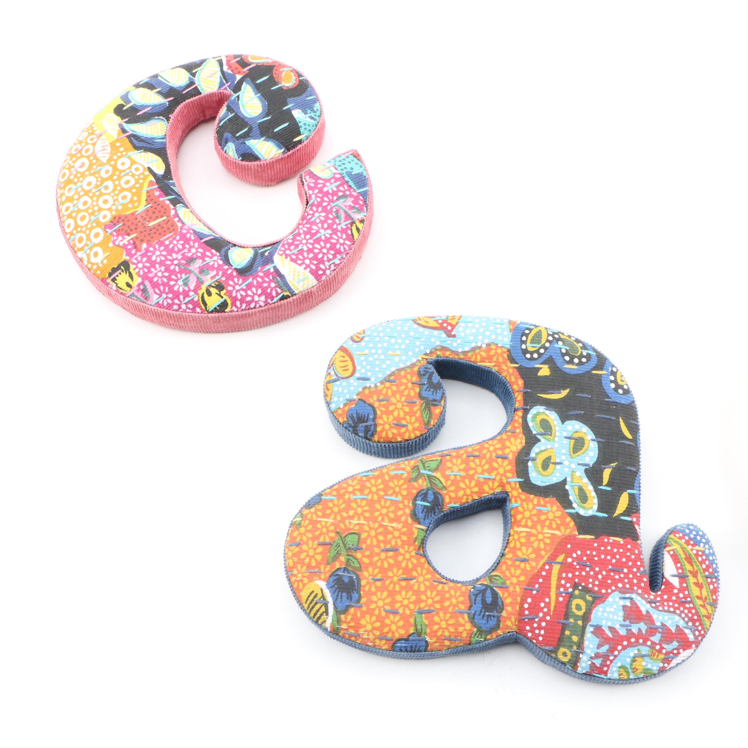 Anthropologie Pinwale Alphabet Wall Hanging Letters