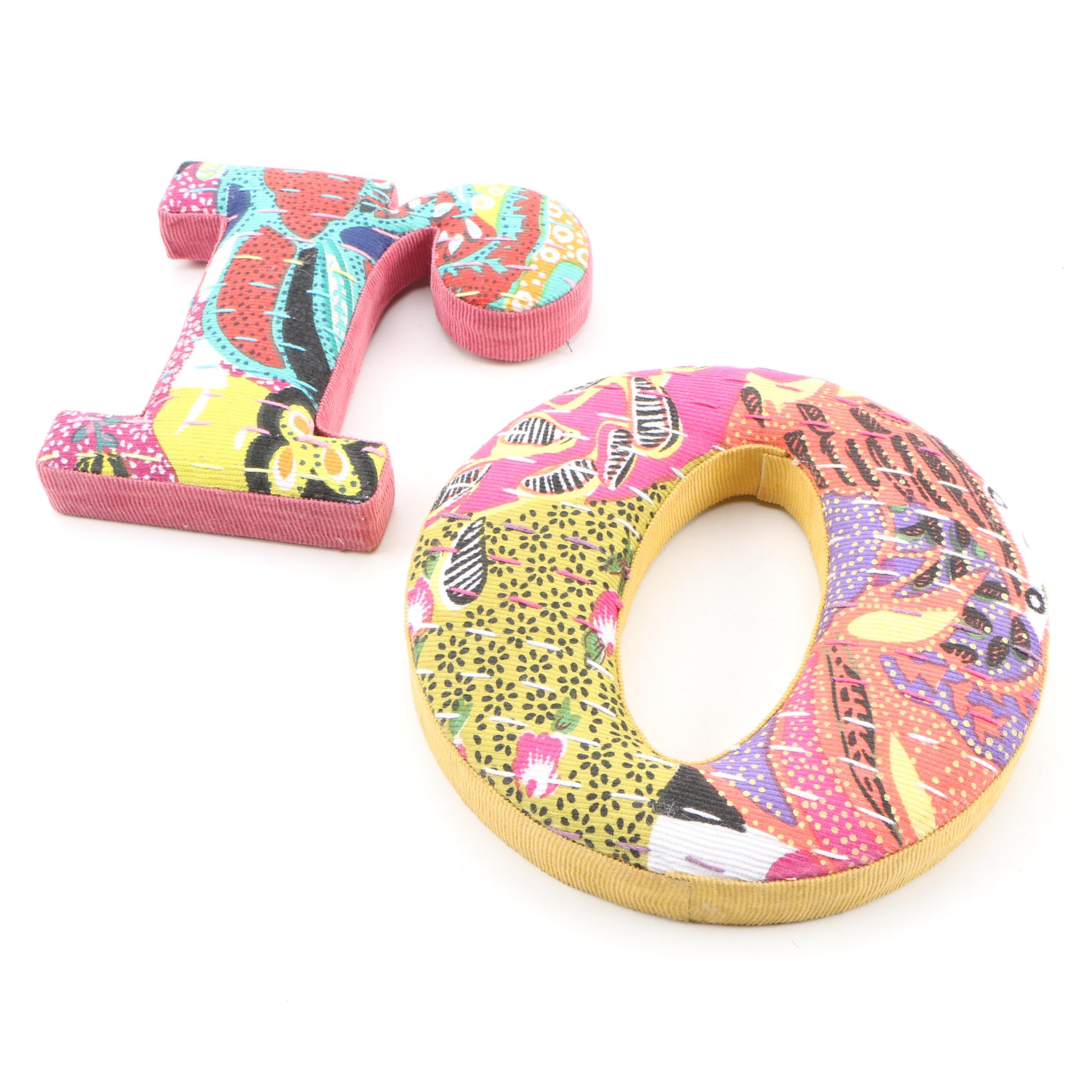 Anthropologie Pinwale Alphabet Wall Hanging Letters