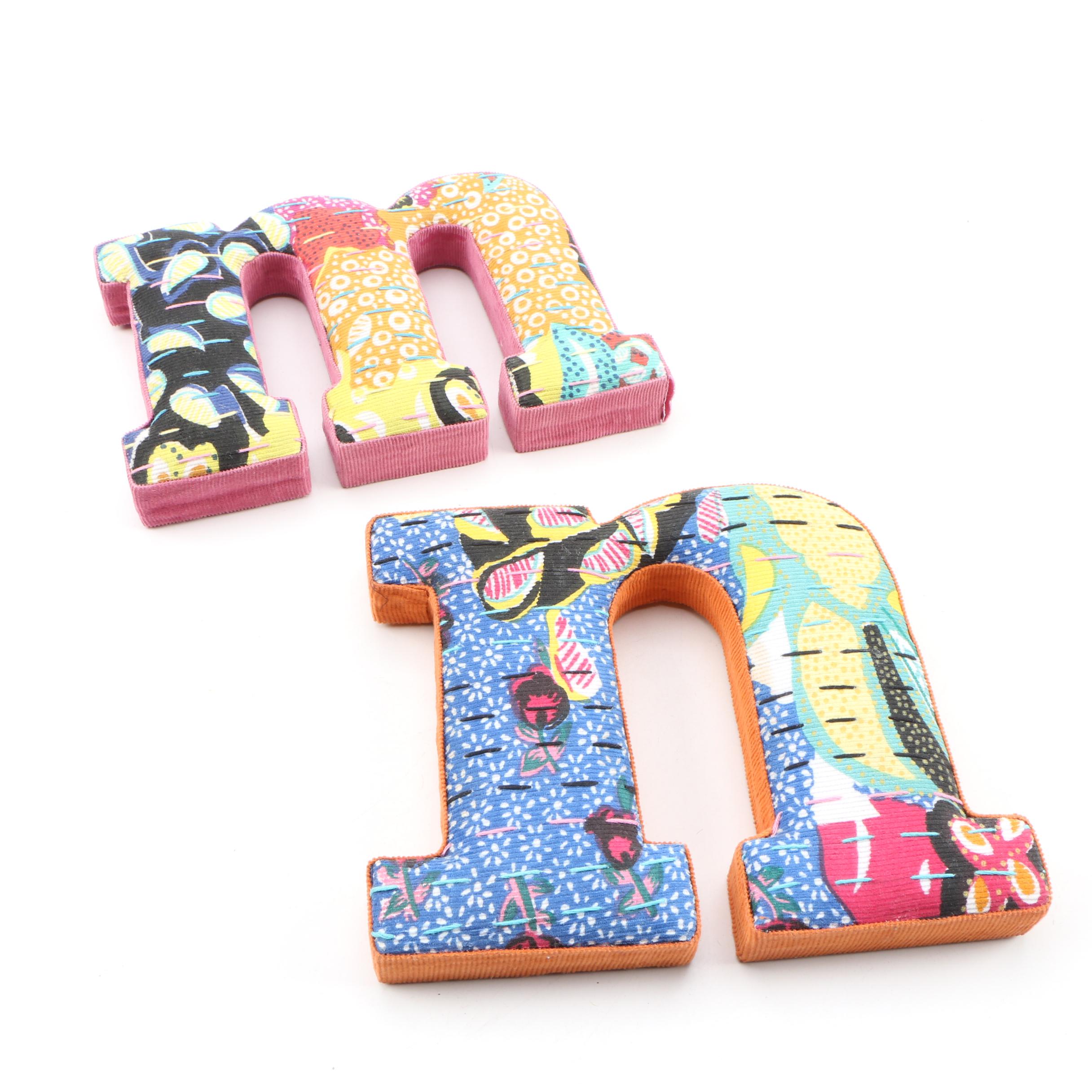 Anthropologie Pinwale Alphabet Wall Hanging Letters
