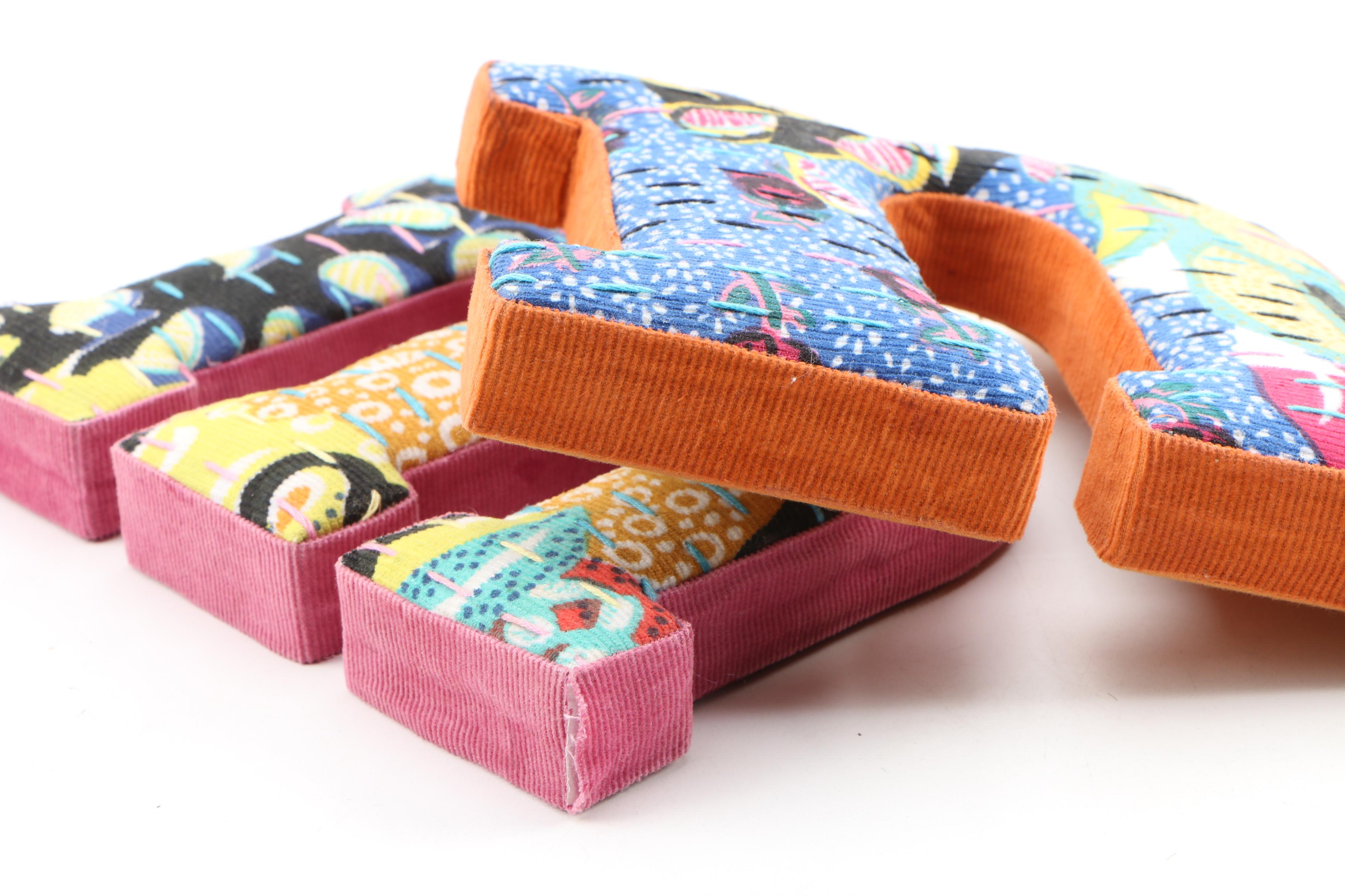 Anthropologie Pinwale Alphabet Wall Hanging Letters