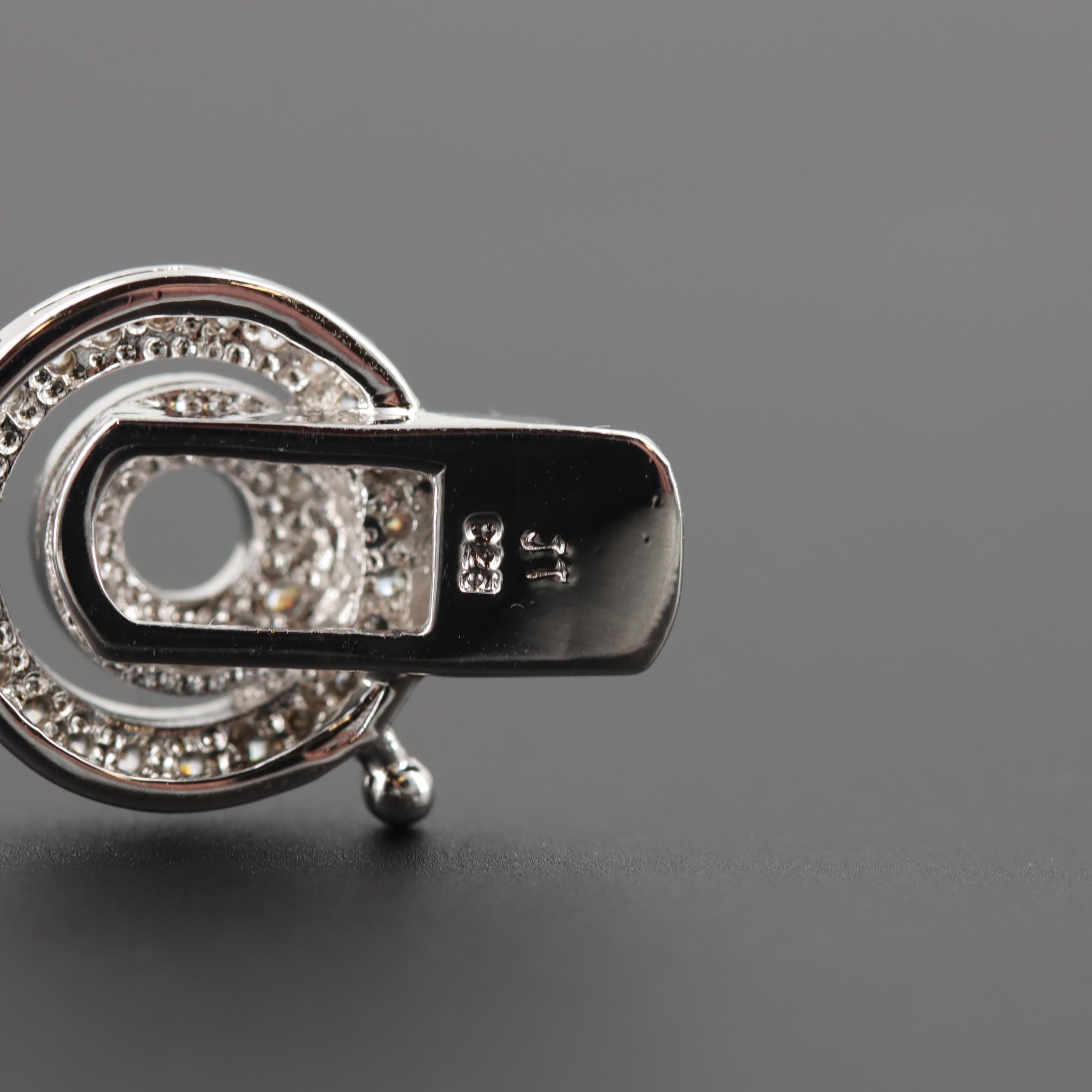 Sterling Silver Cubic Zirconia "Bubbles" Bracelet