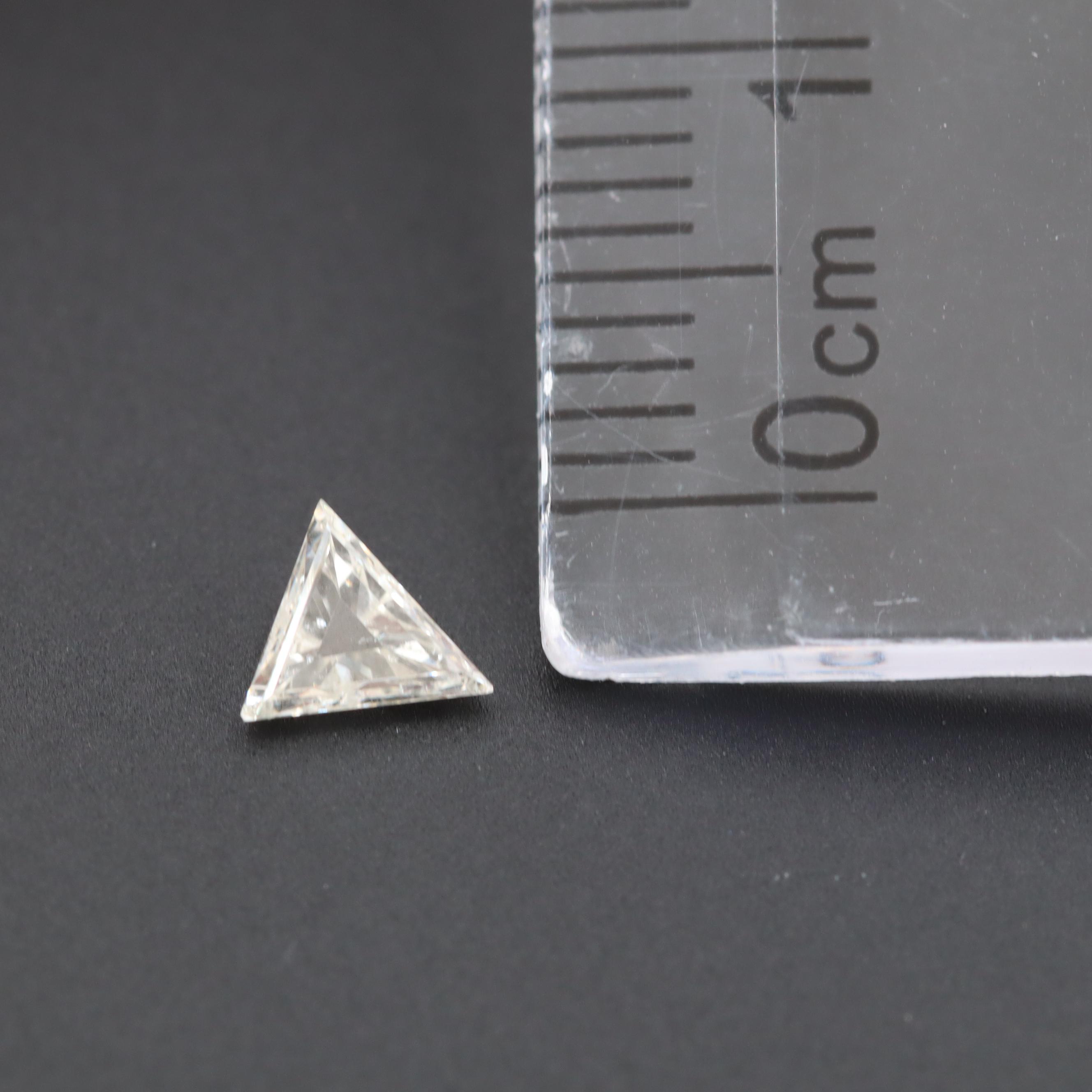 Matched Pair Loose Triangle Step Cut 0.49 CTW Diamonds