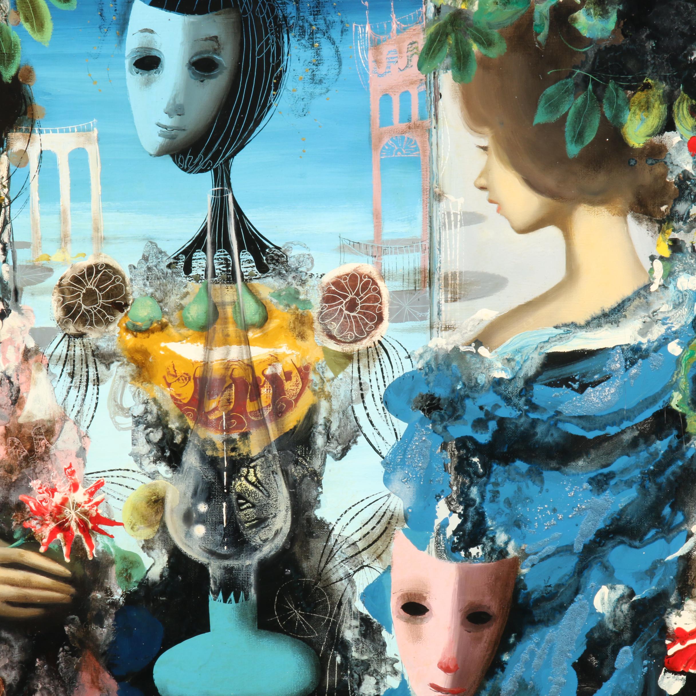 Jean Calogero Oil Painting "Liasion"