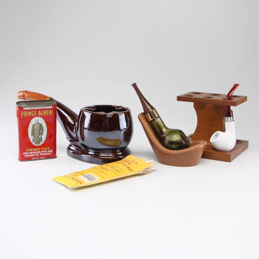 Pipe Ashtray, Holder and Other Tobacciana