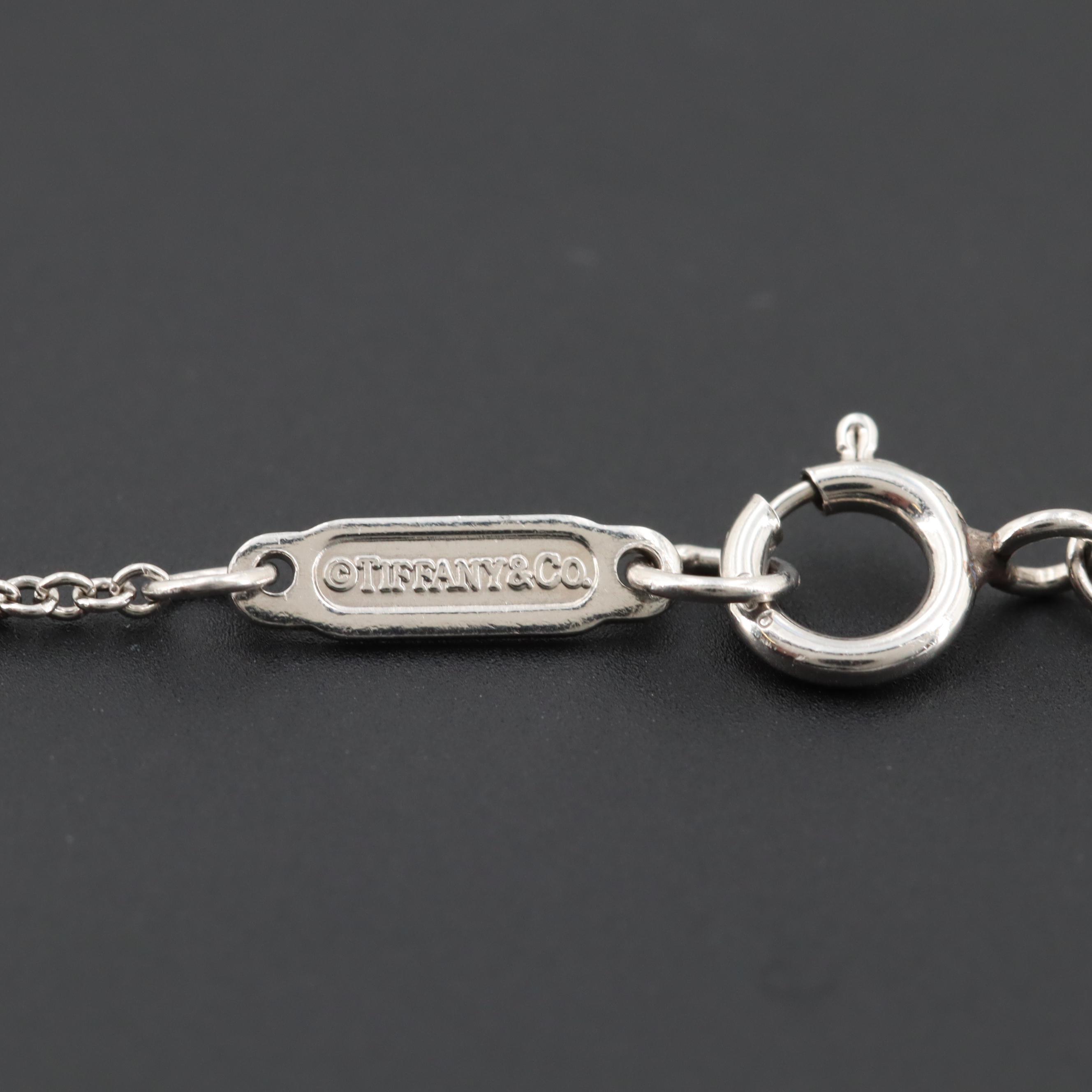 Tiffany & Co. Platinum Diamond Butterfly Pendant Necklace