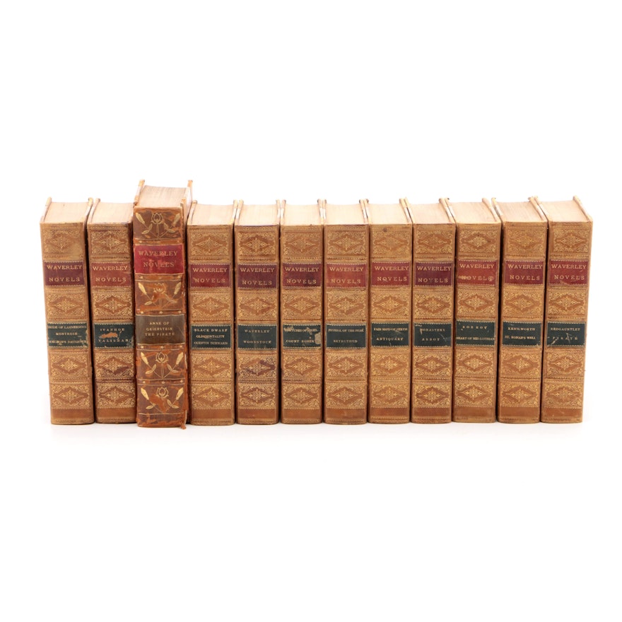 Sir Walter Scott's "Waverley Novels" Partial Set, Circa 1890