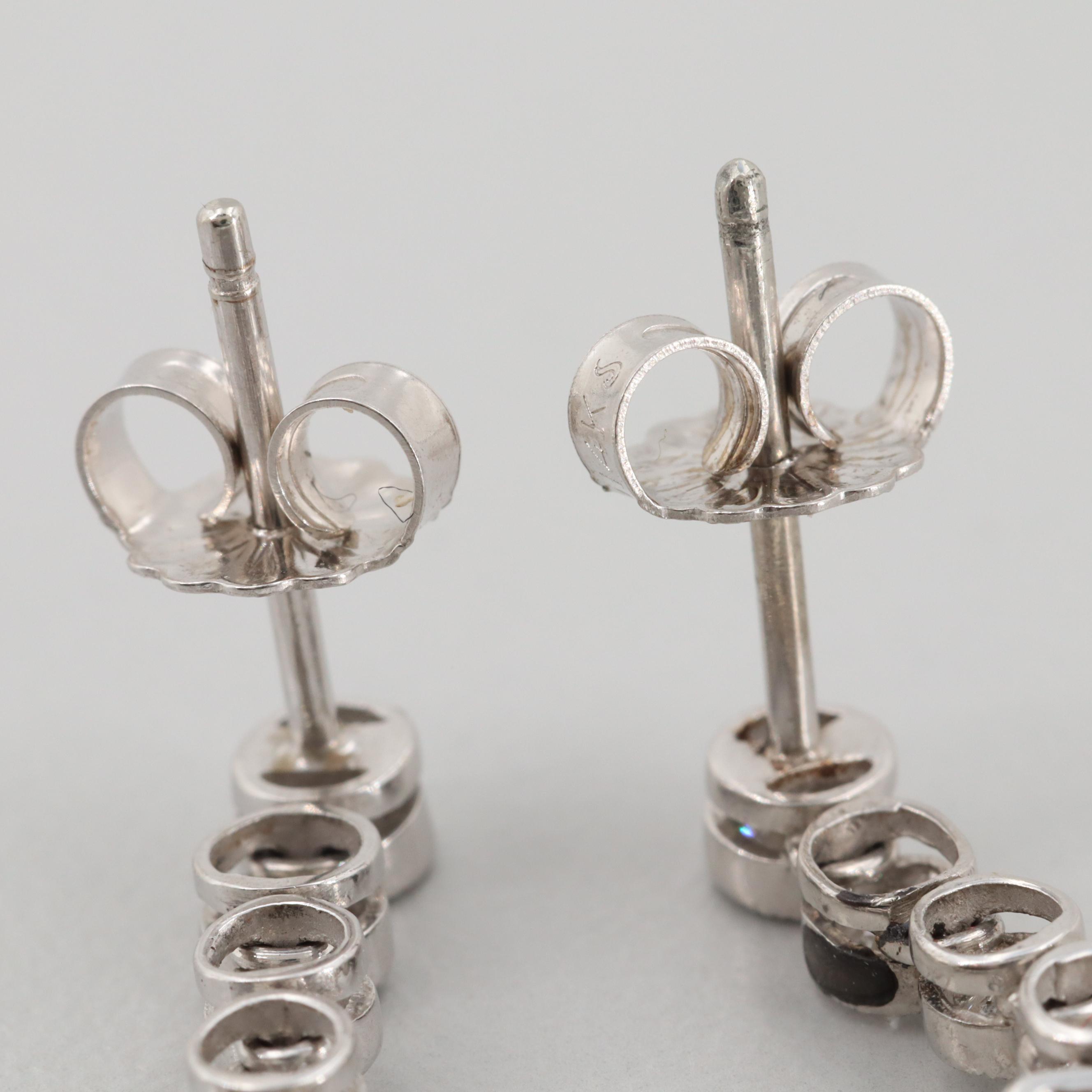 Platinum and 14K White Gold 4.83 CTW Diamond Chandelier Earrings