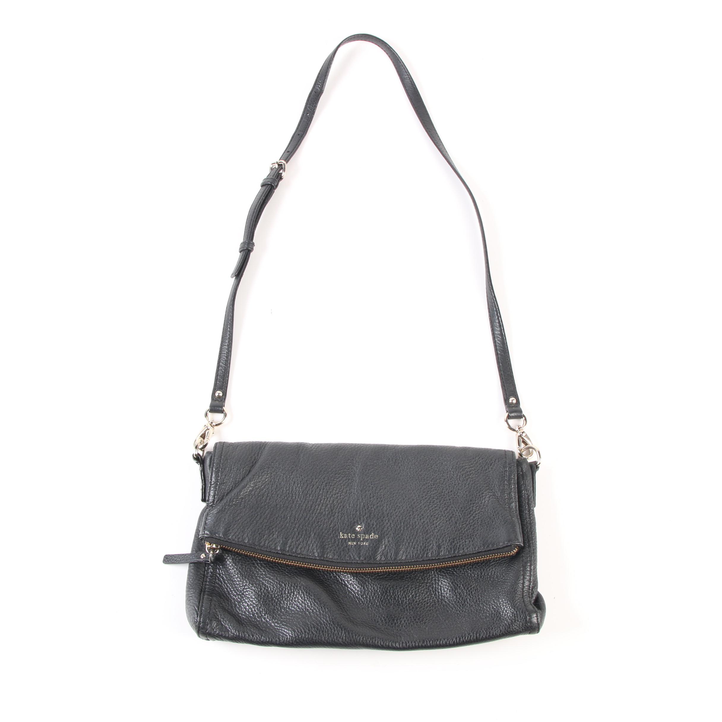 Kate Spade New York Cobble Hill Carson Black Pebbled Leather Crossbody Bag