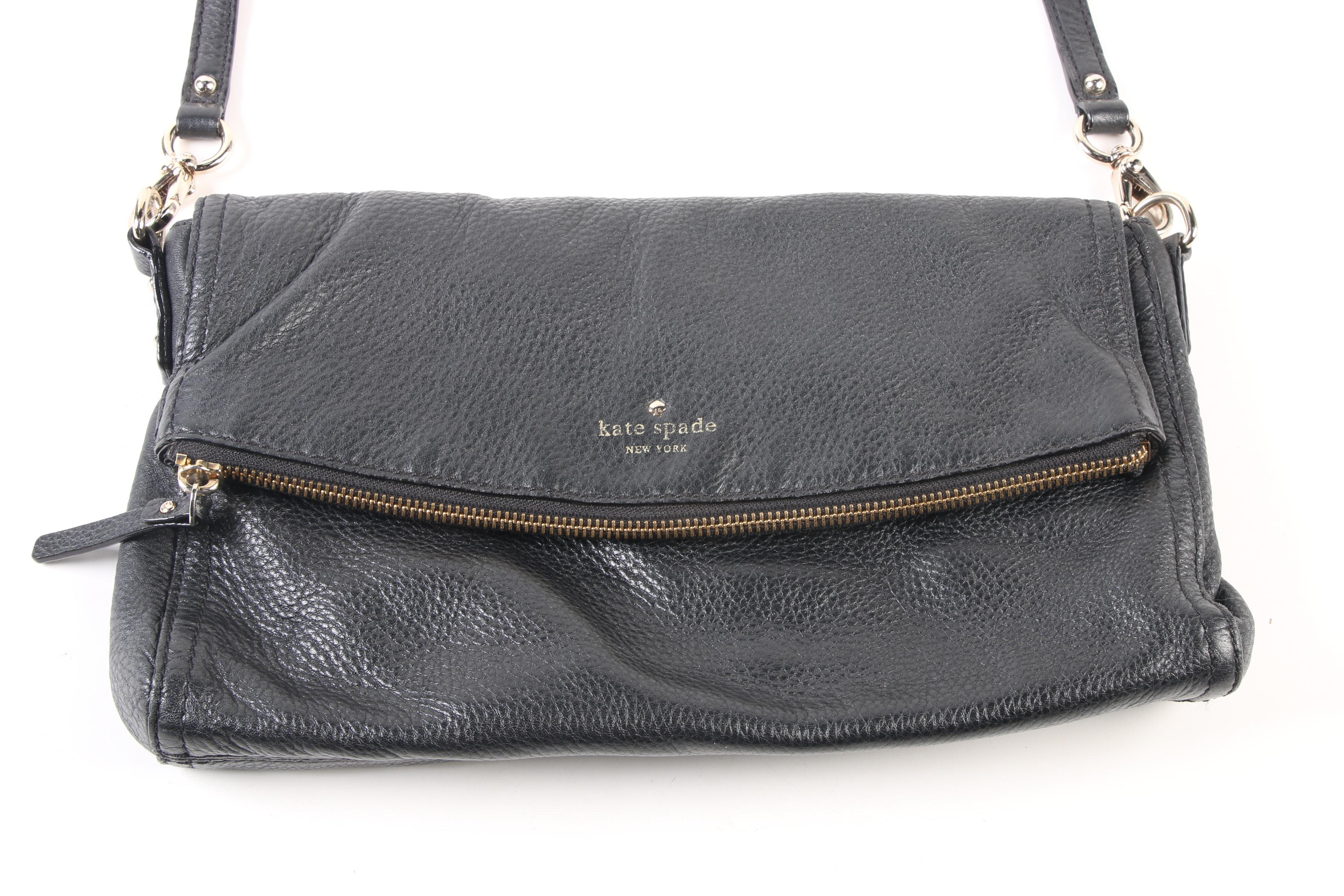 Kate Spade New York Cobble Hill Carson Black Pebbled Leather Crossbody Bag