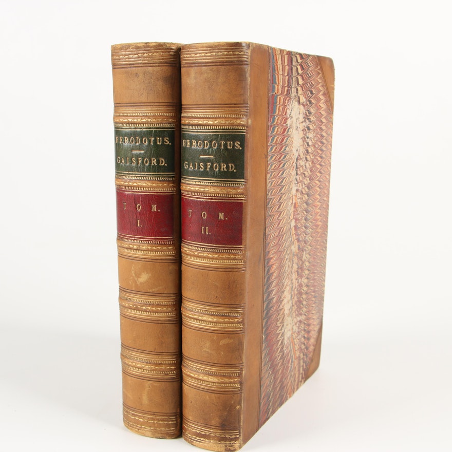 Greek-Language "The Histories" by Herodotus and Thomas Gaisford, 1840