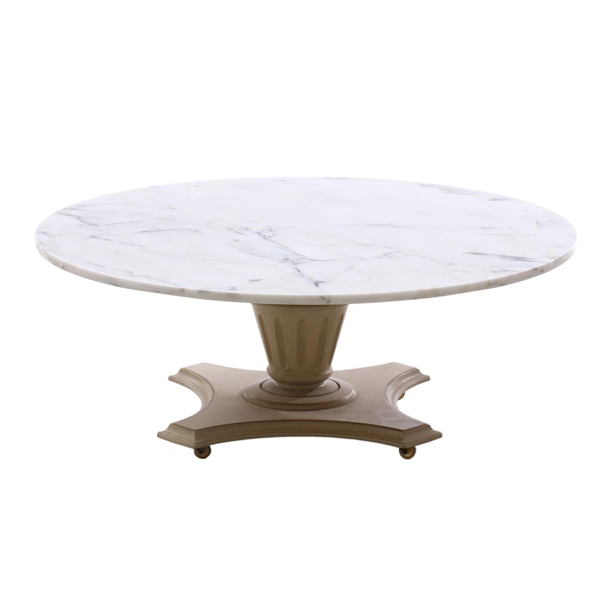 Italian Style Marble Top Coffee Table, Circa 1960s