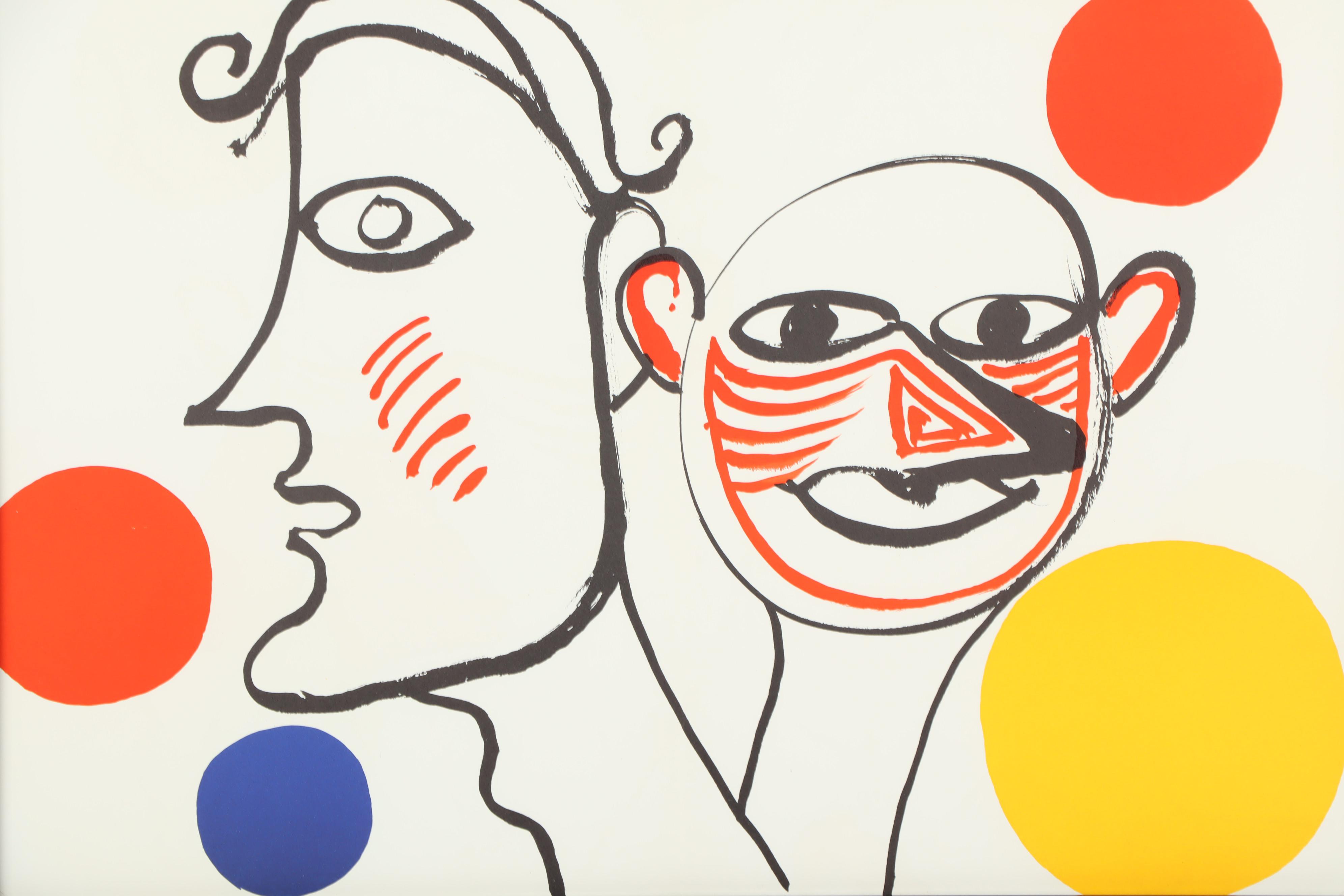 Alexander Calder Two-Page Color Lithograph from "Derrière le Miroir"