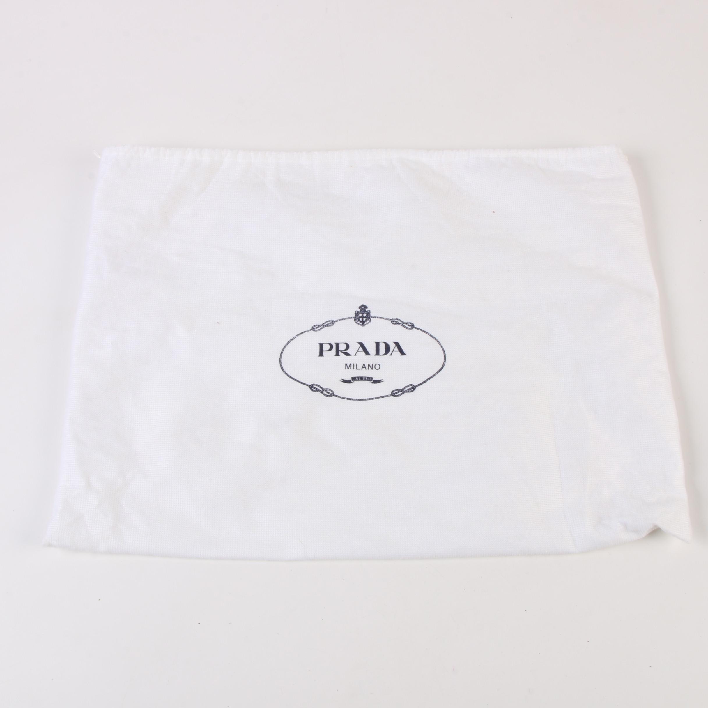 Prada Black Nylon Tote with Tessuto Catena Straps