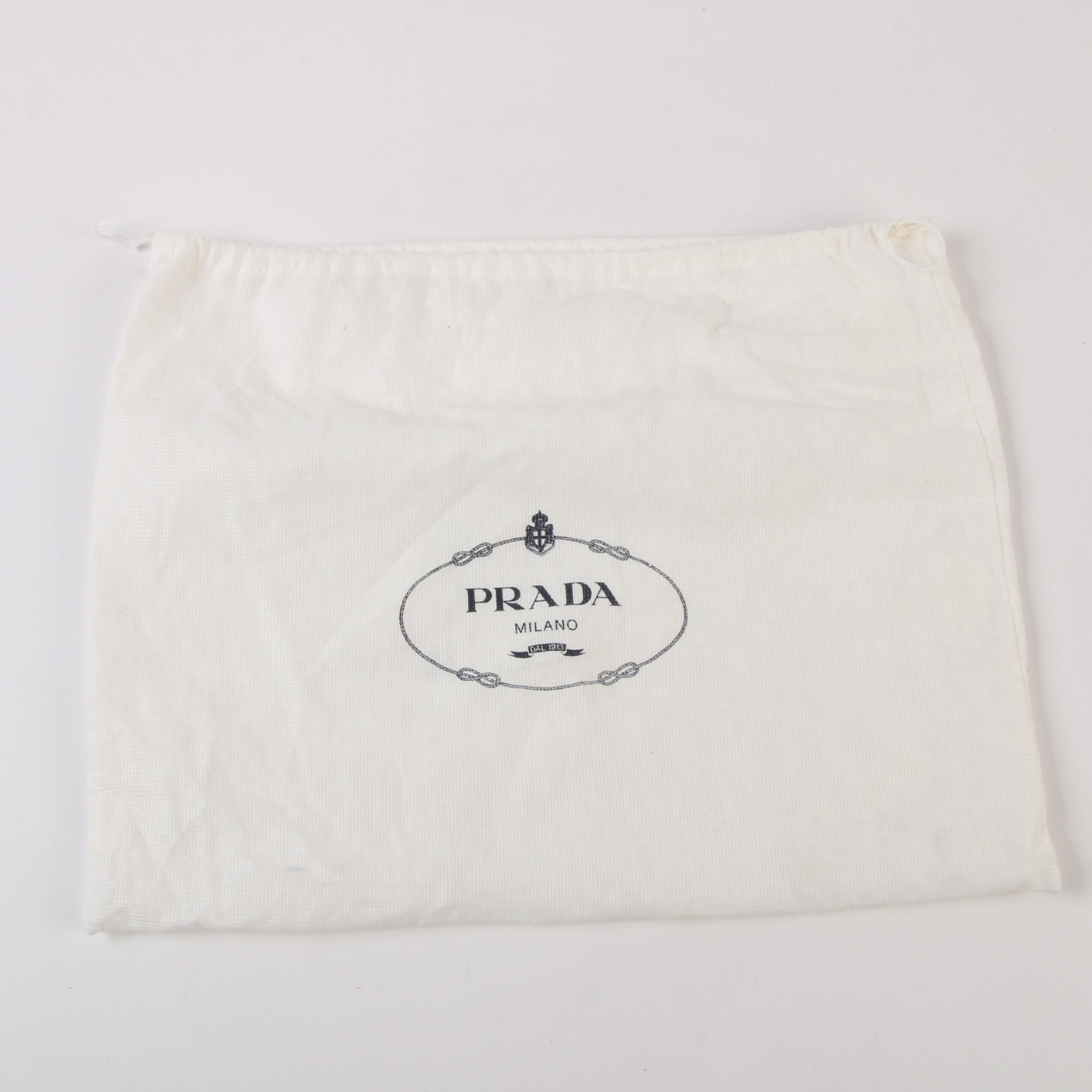 Prada Black Nylon and Alligator Embossed Leather Backpack