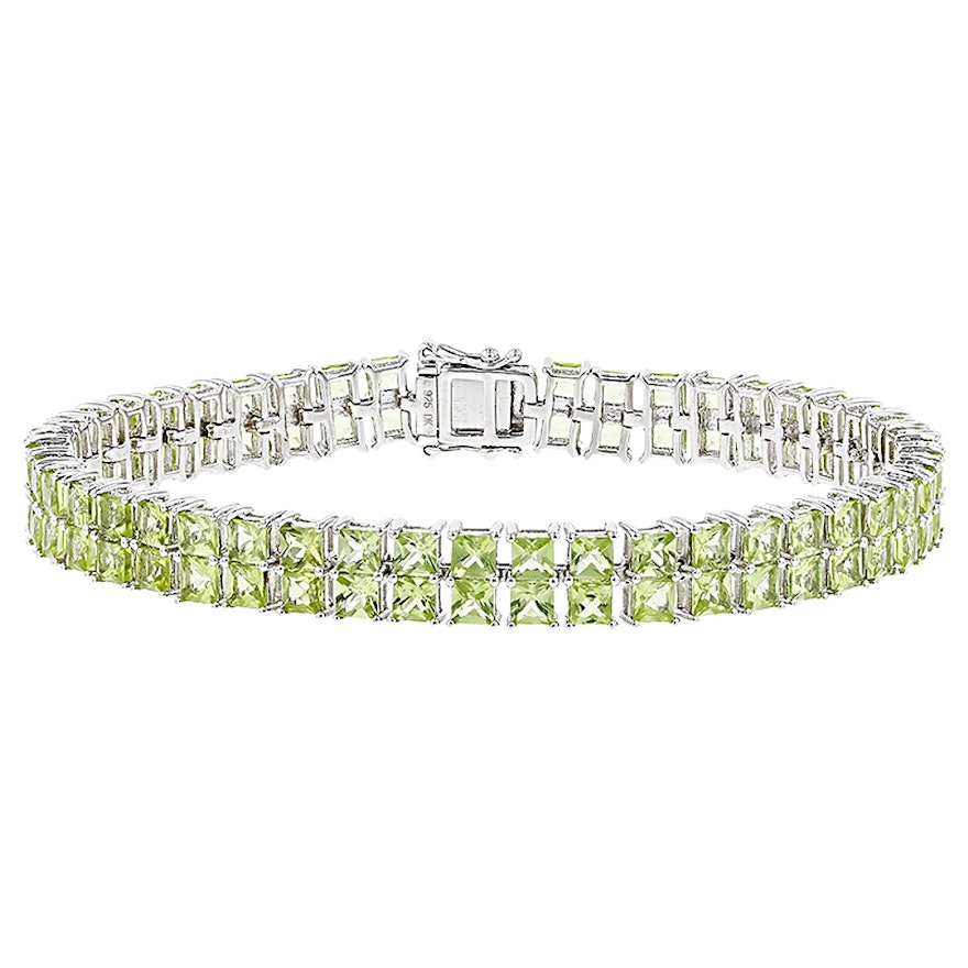 Sterling Silver Peridot Bracelet