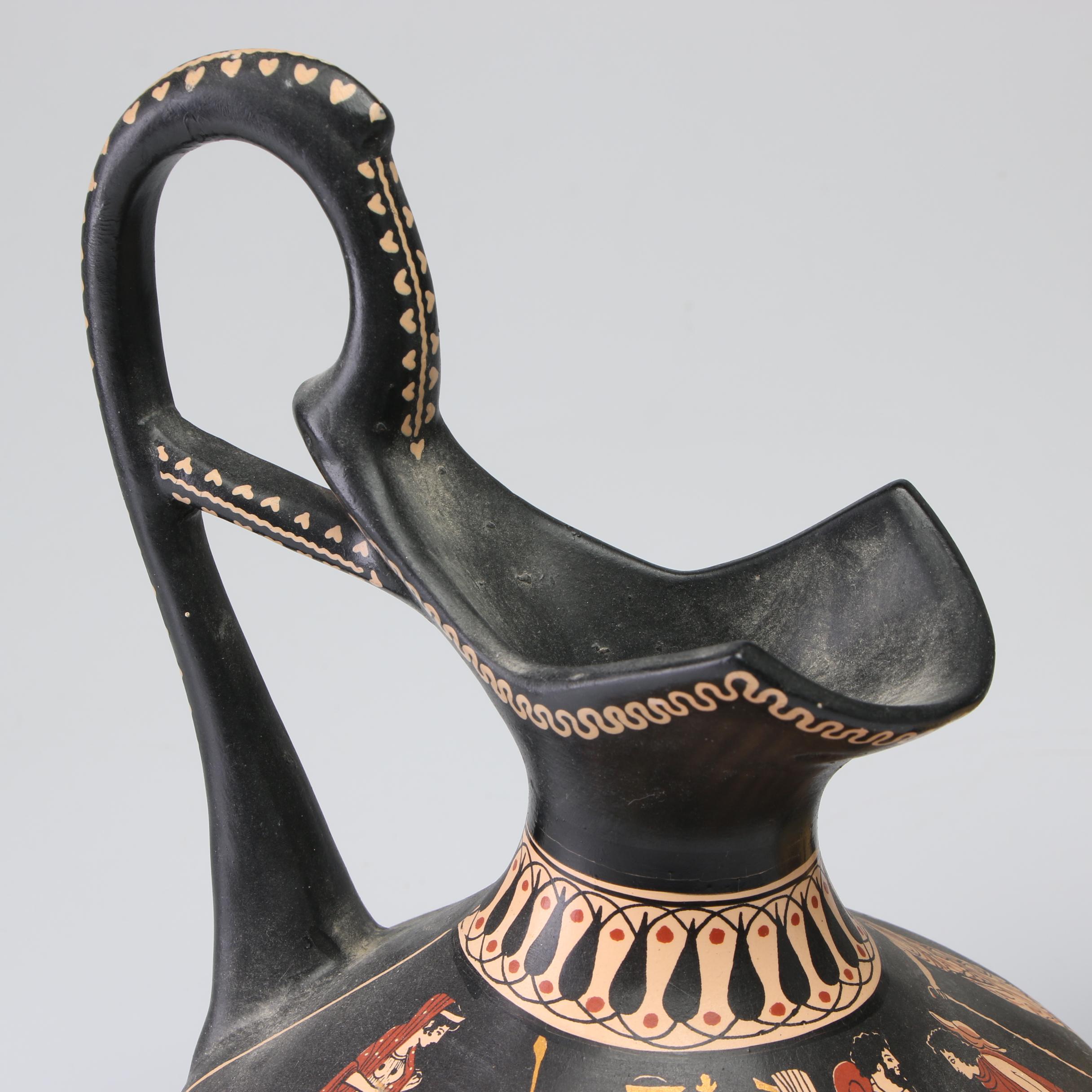 D. Vassilopoulos Greek Pottery Replica Ewers, 1960s
