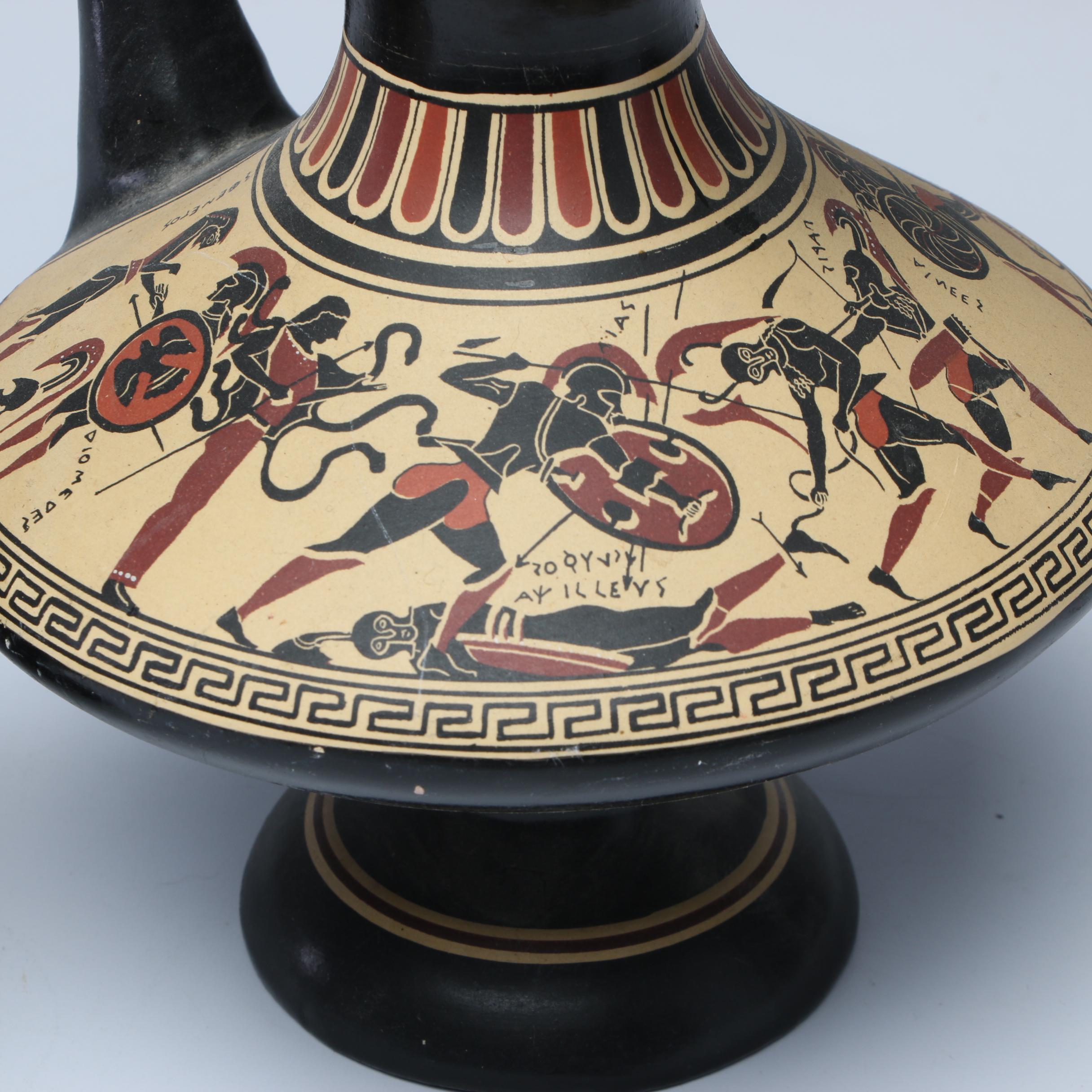 D. Vassilopoulos Greek Pottery Replica Ewers, 1960s