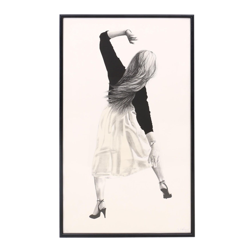 Robert Longo Lithograph "Anne from Men in the Cities"