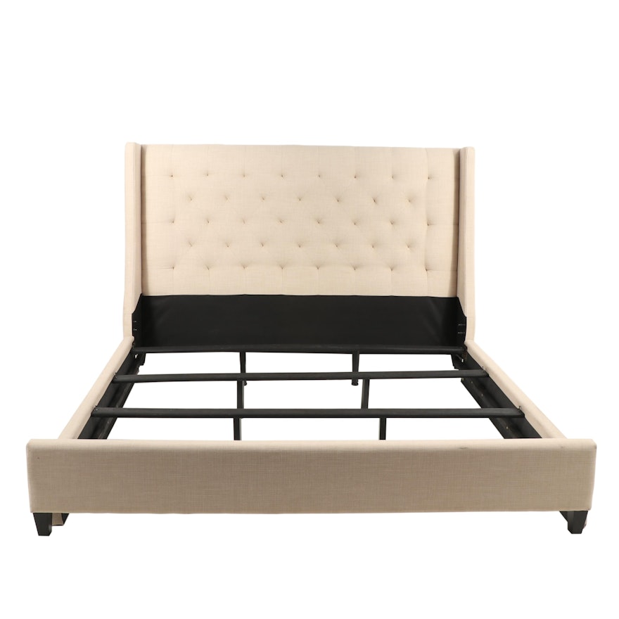 Contemporary King Size Upholstered Bedframe