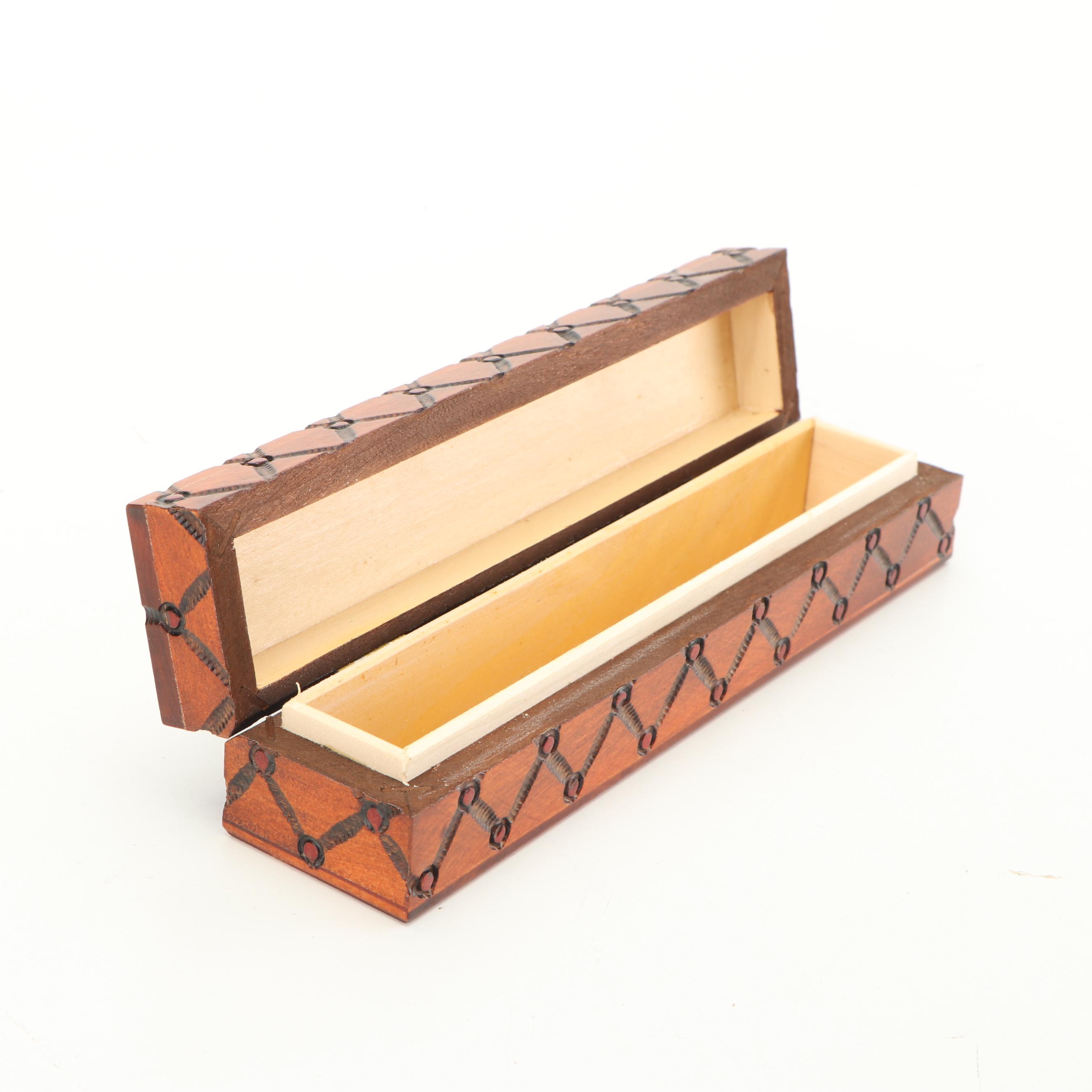 Decorative Carved and Laser Cut Wood Boxes
