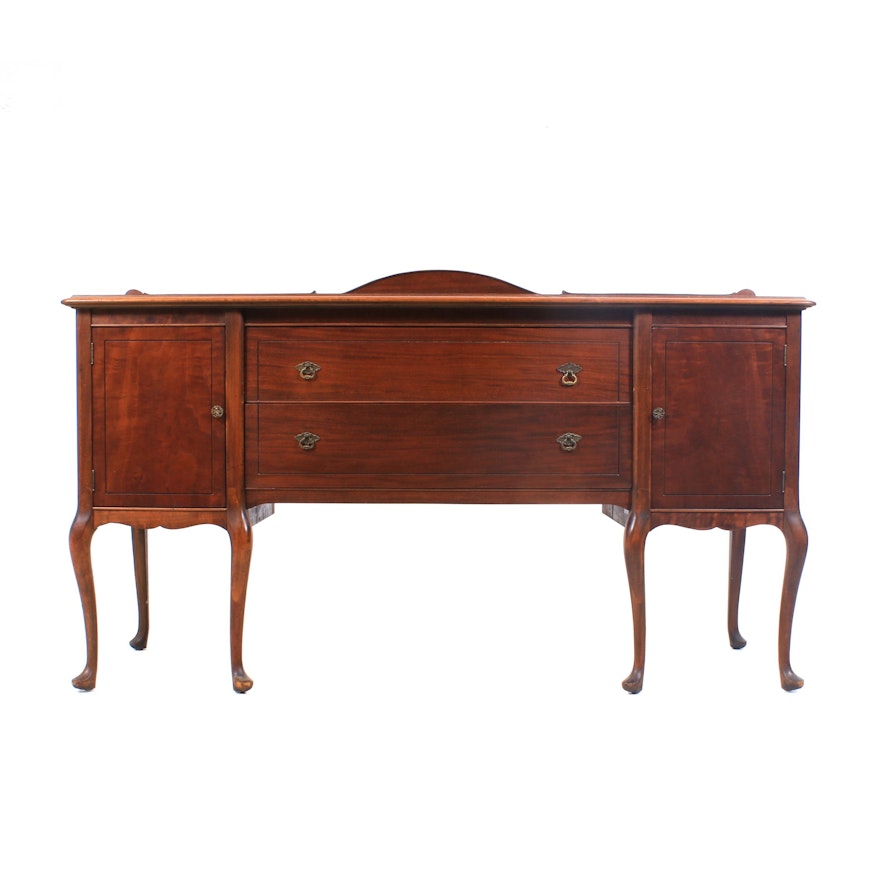 Chippendale Style Vintage Wood Sideboard