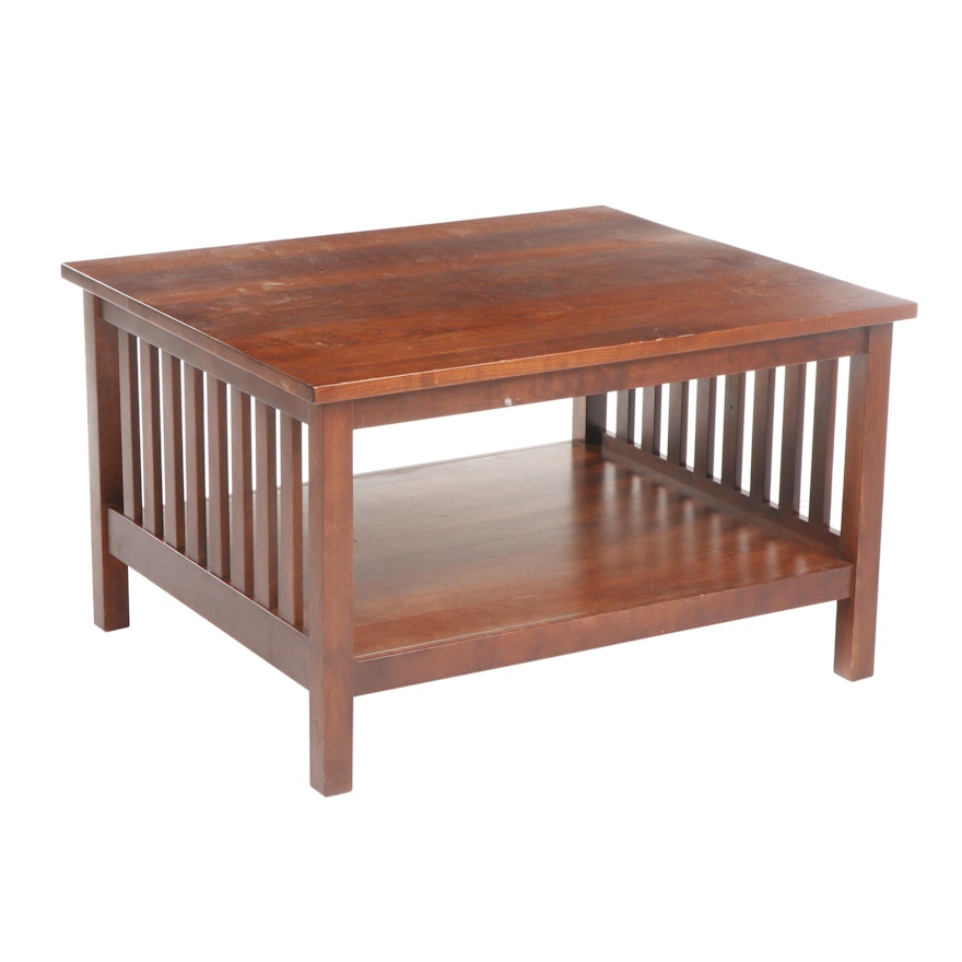 Contemporary Arts and Crafts Style Wooden Coffee Table