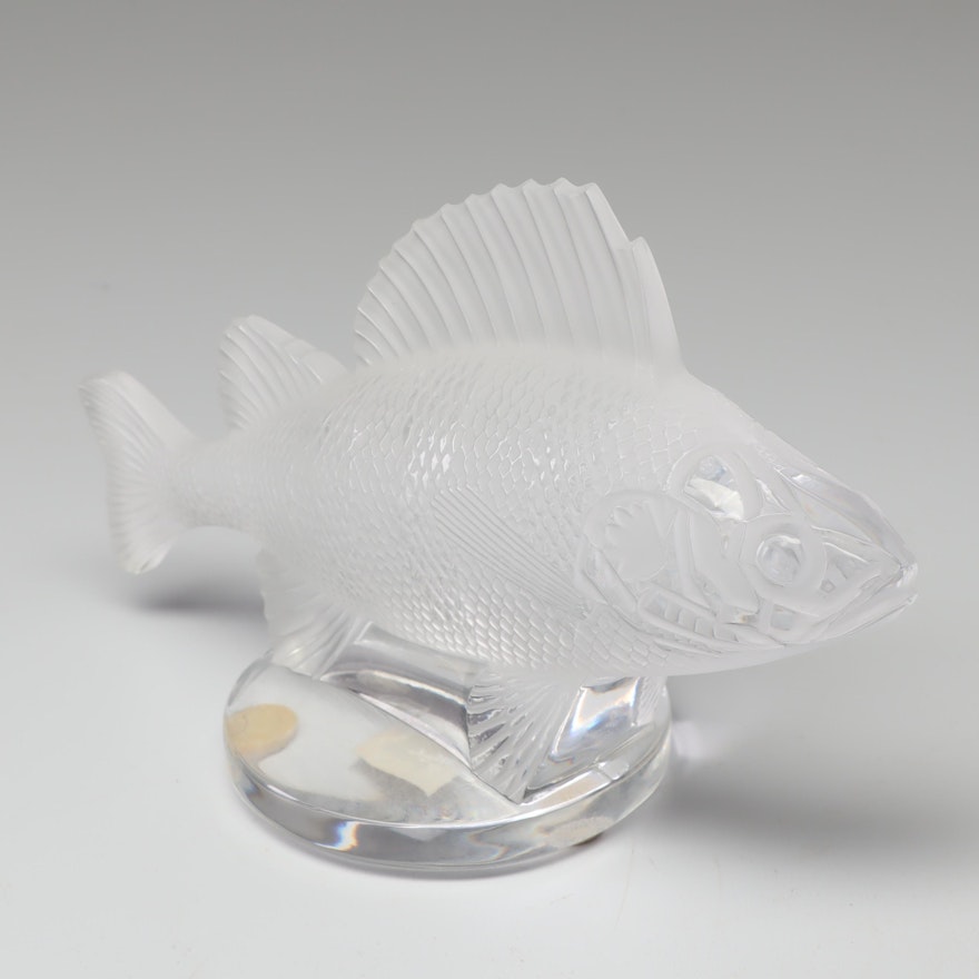 Lalique Crystal "Poisson" Paperweight