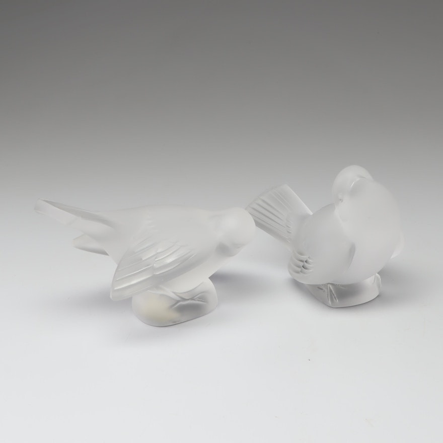 Lalique Crystal Birds