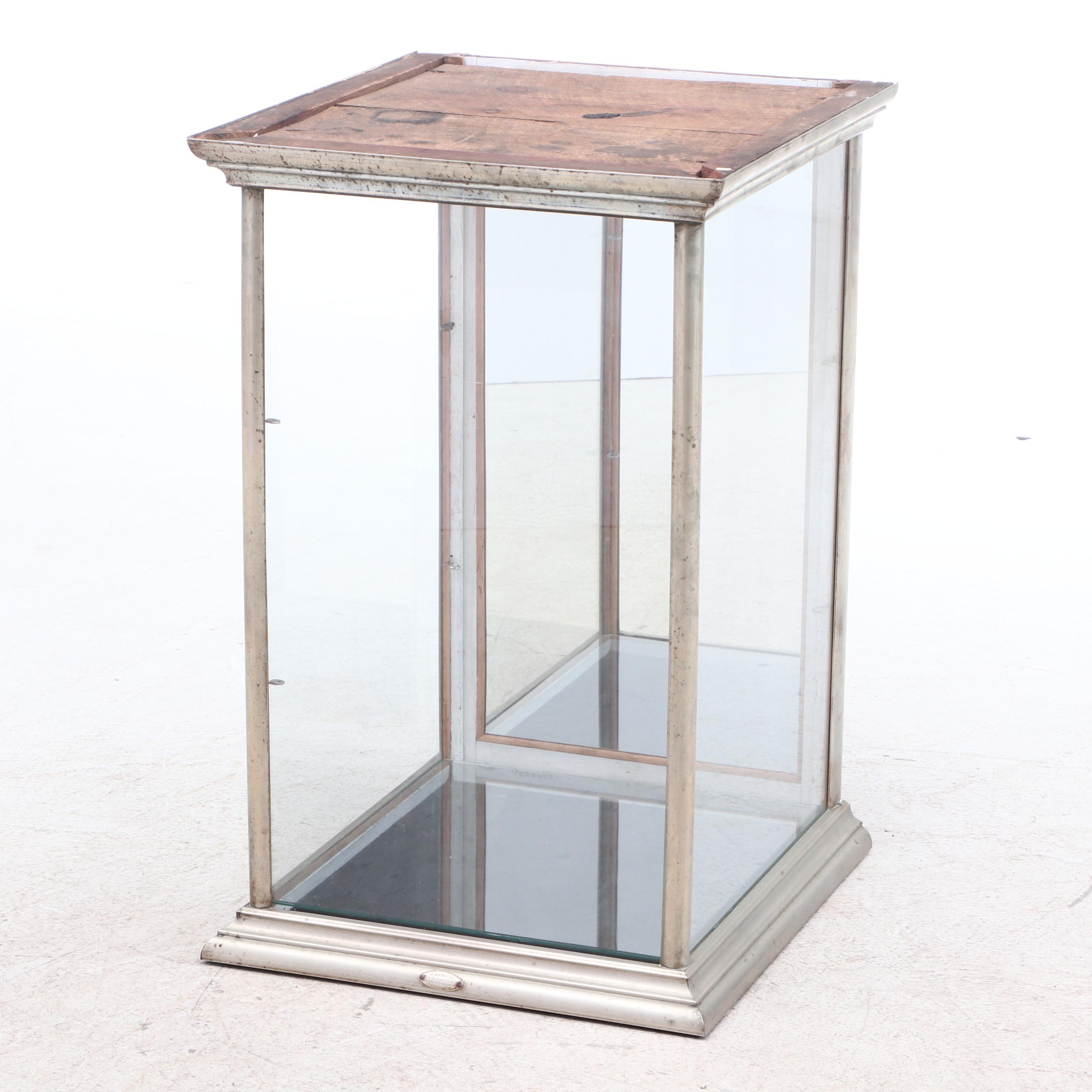 J. Riswig of Chicago Nickel Plated Display Case Labeled