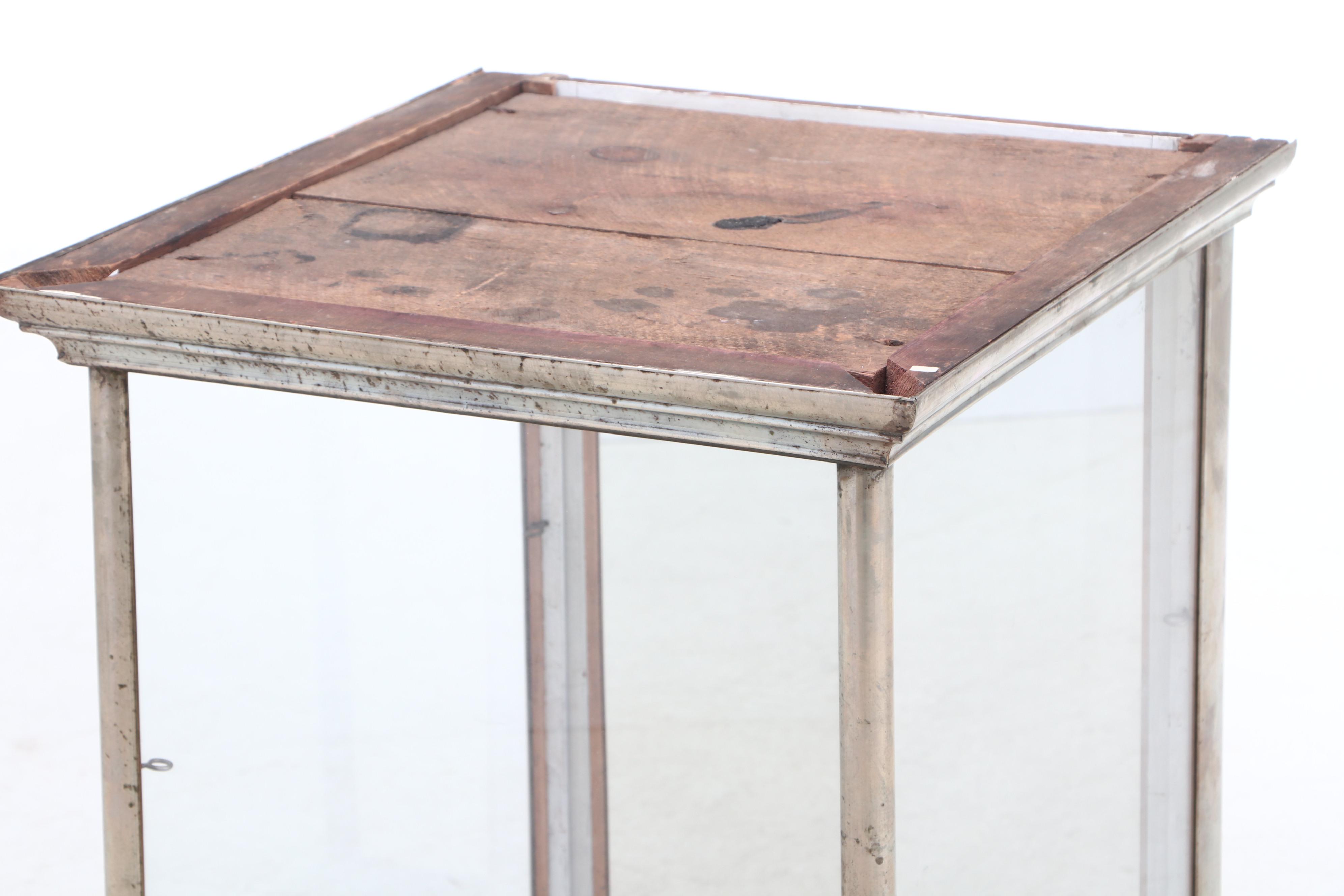 J. Riswig of Chicago Nickel Plated Display Case Labeled