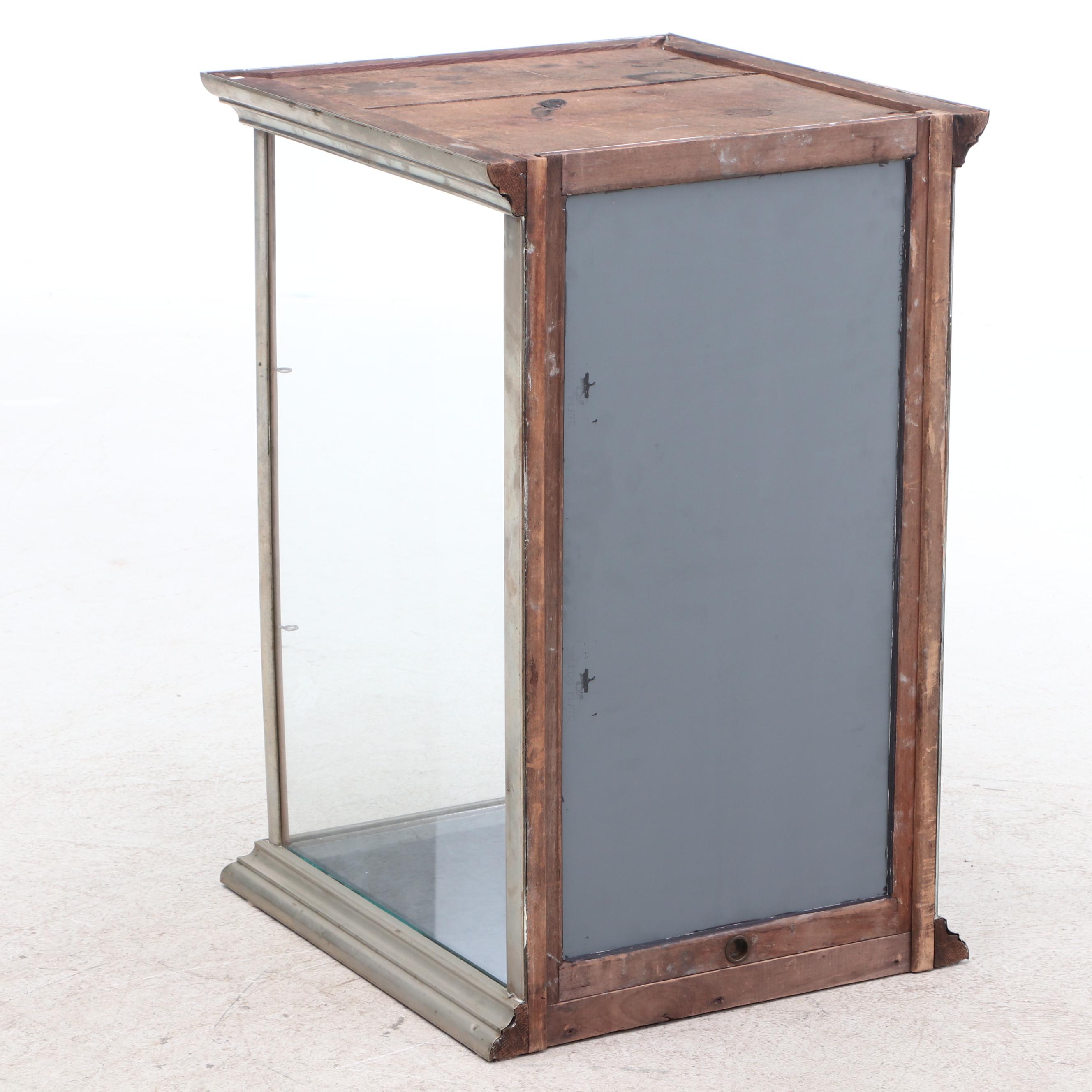 J. Riswig of Chicago Nickel Plated Display Case Labeled