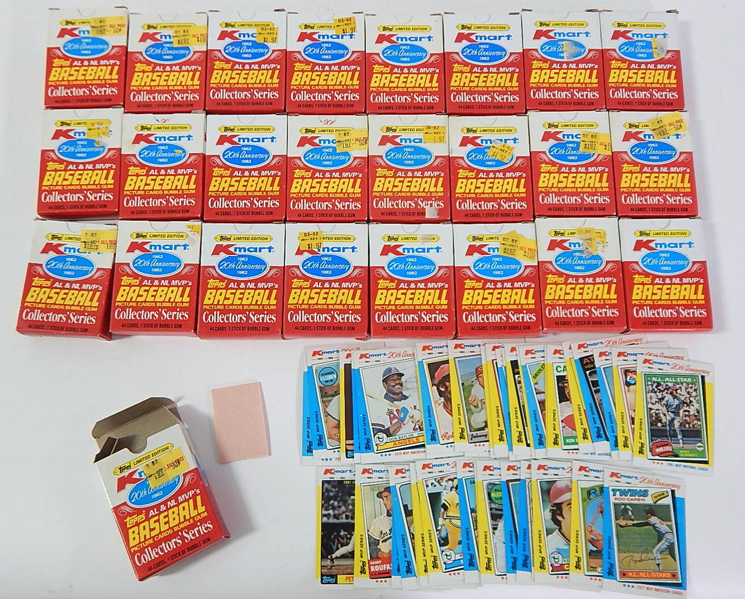 1982 Topps Kmart Limited Edition A.L. and N.L. MVP's Card Sets - 25 Count