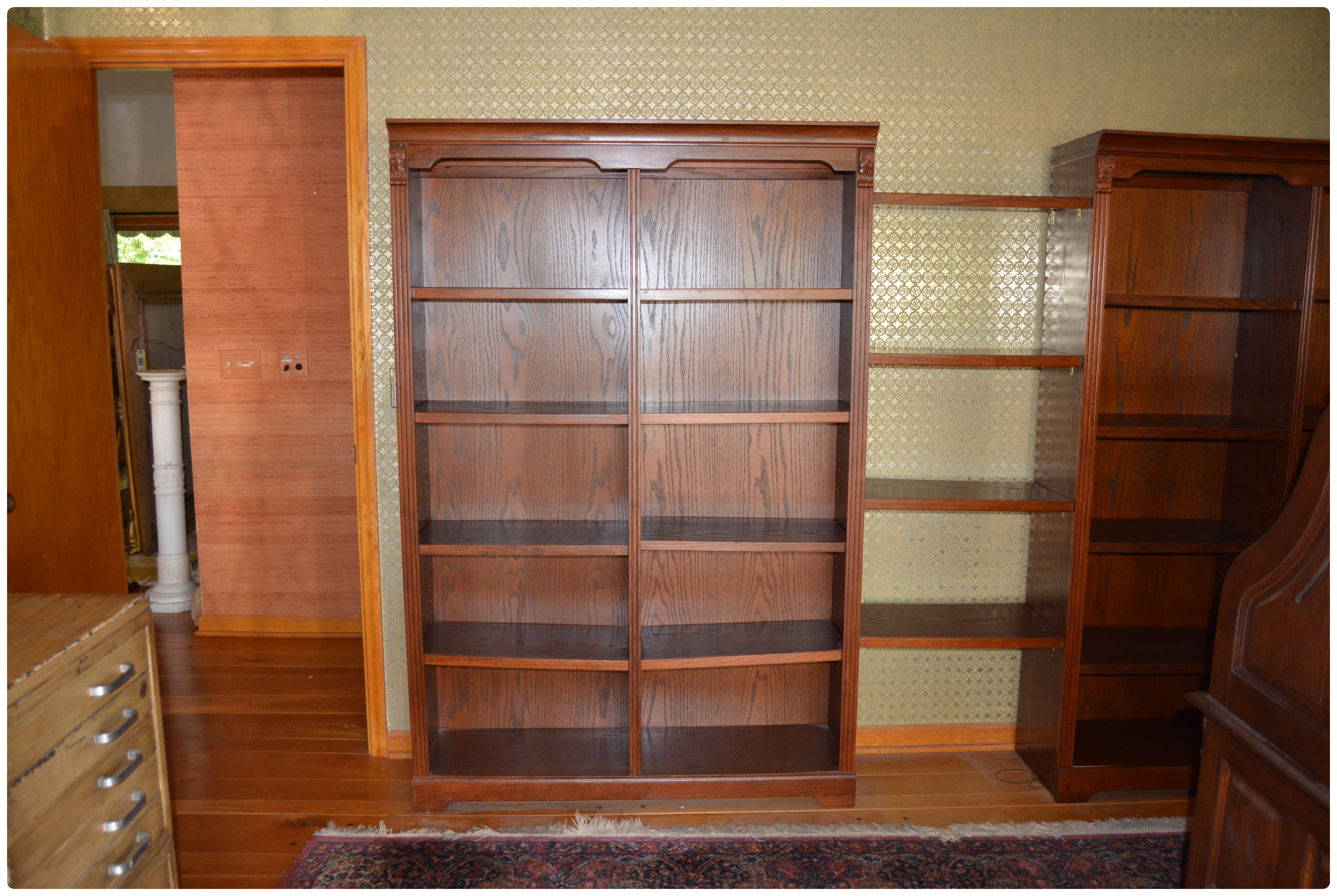 Whalen Oak Sectional Book Shelf, Late 20th Century