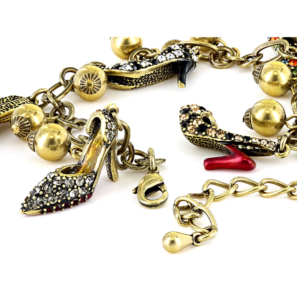 Costume Crystal Charm Bracelet