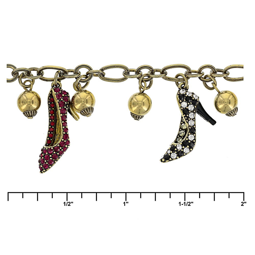 Costume Crystal Charm Bracelet