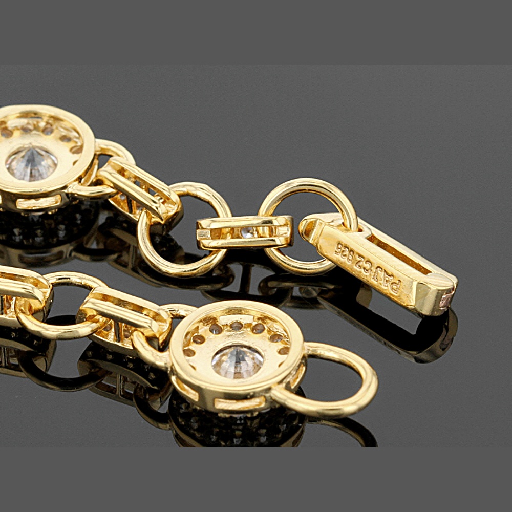 Sterling Silver Diamond Simulant Bracelet