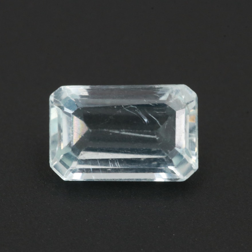 Loose 1.59 CT Aquamarine Gemstone