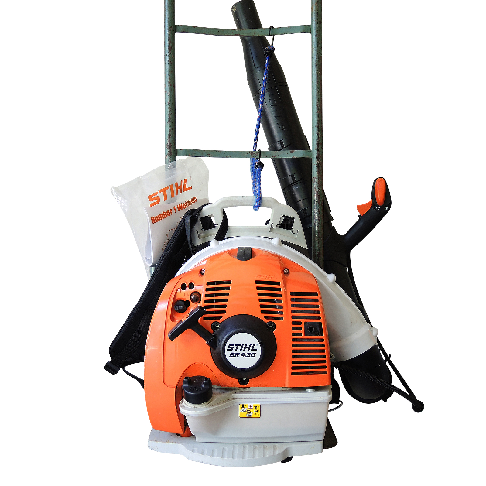 Stihl BR430 Backpack Blower with Utility Dolly