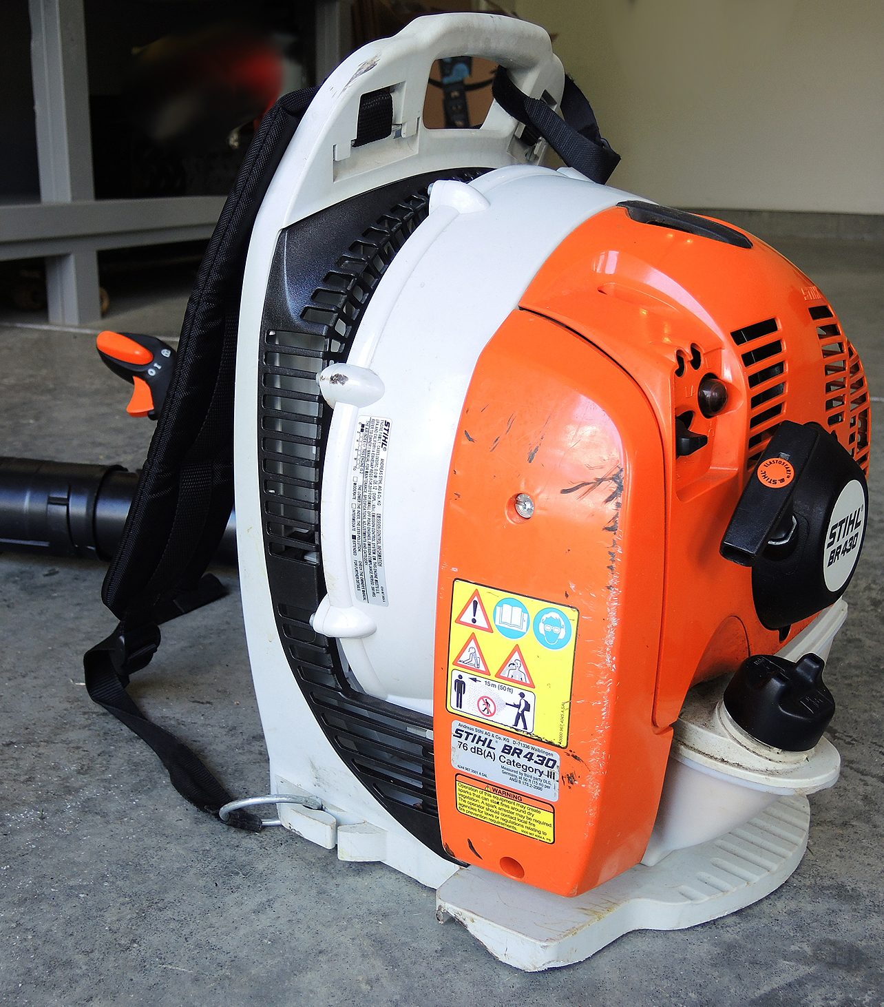 Stihl BR430 Backpack Blower with Utility Dolly