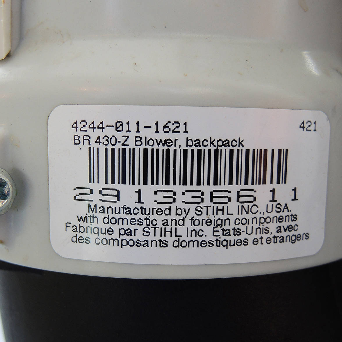 Stihl BR430 Backpack Blower with Utility Dolly