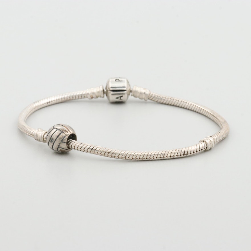 Pandora Sterling Silver Bracelet with Charm