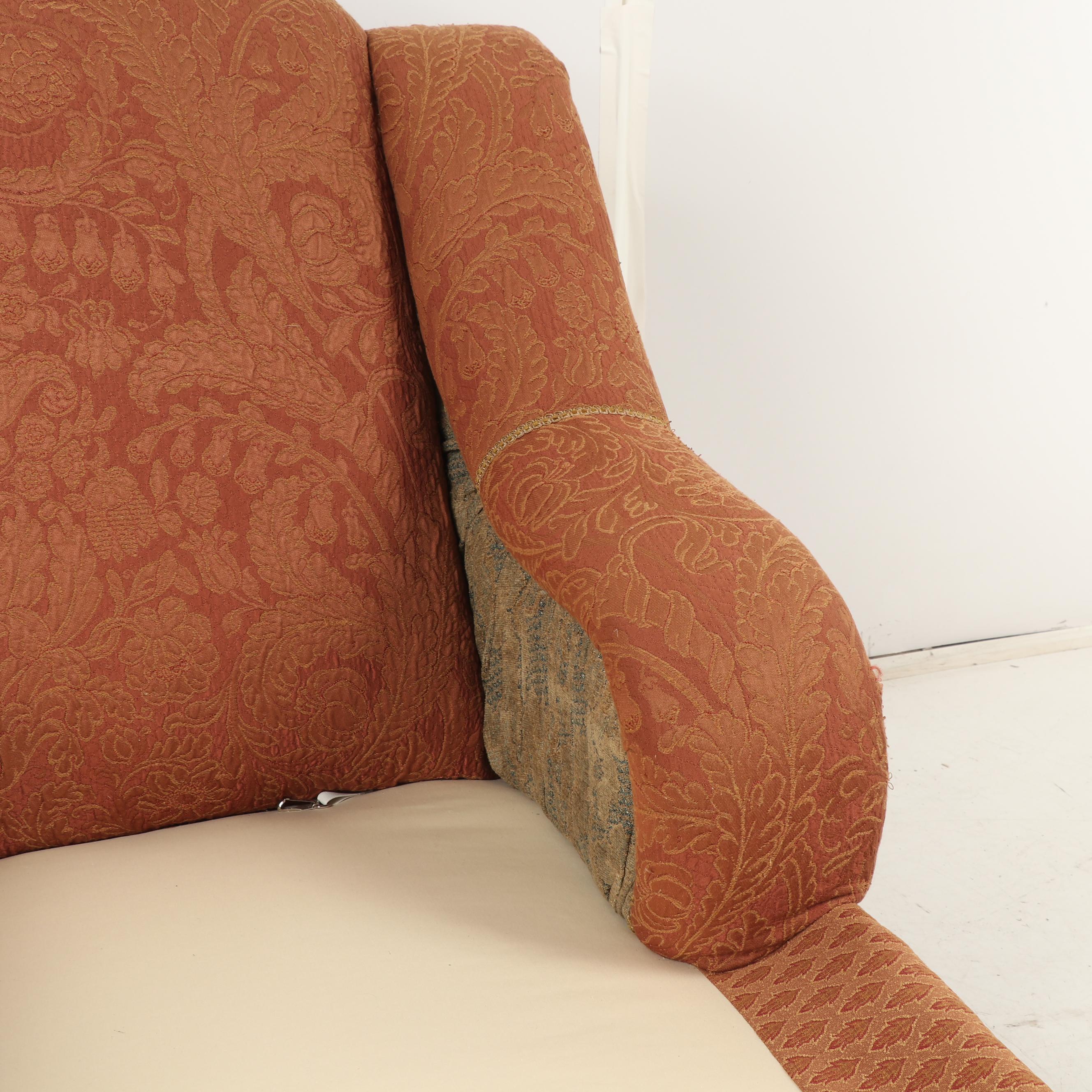 Jeff Zimmerman Collection Custom Upholstered Chaise Lounge, Late 20th Century