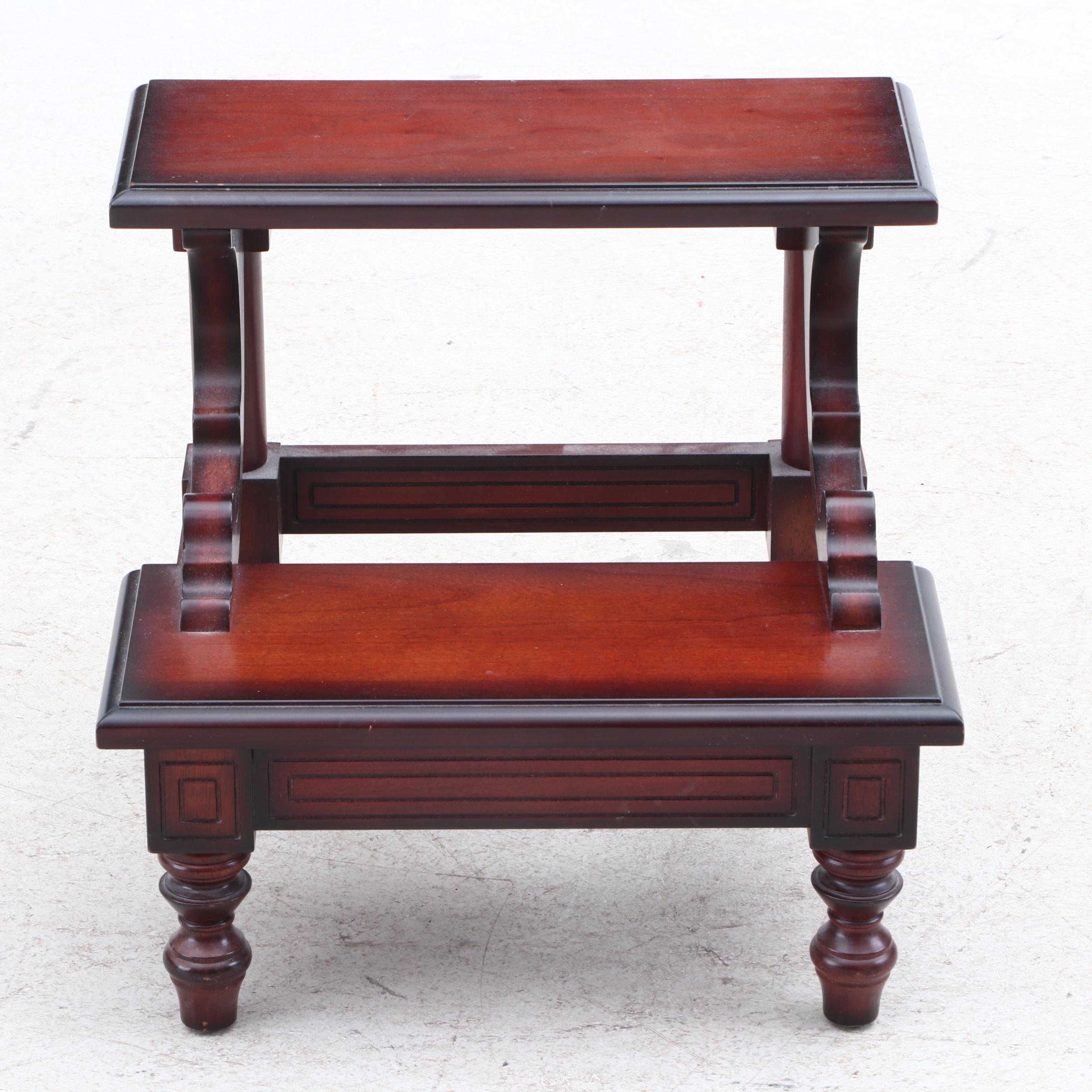 Bombay Mahogany Bed Steps, Late 20th Century