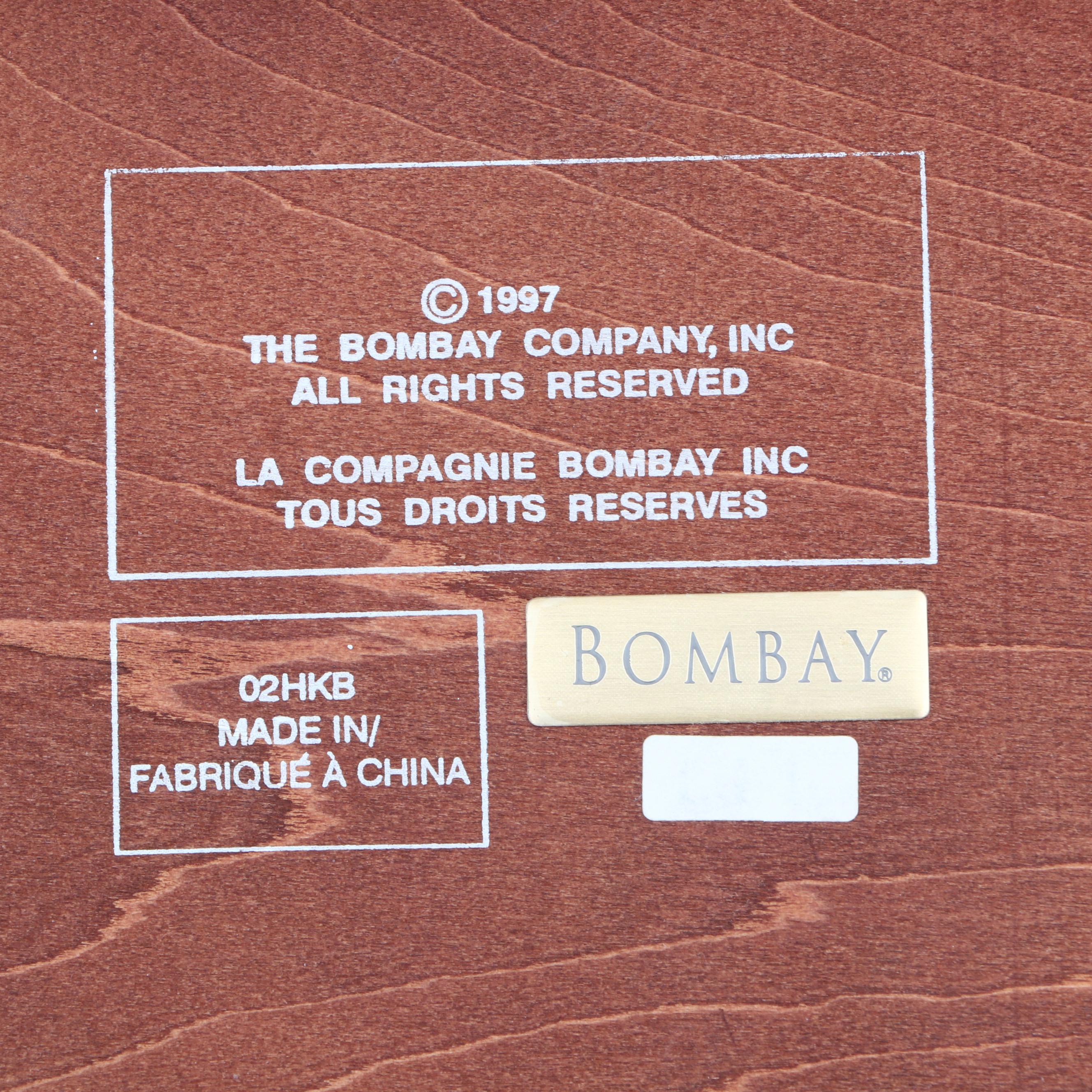 Bombay Mahogany Bed Steps, Late 20th Century