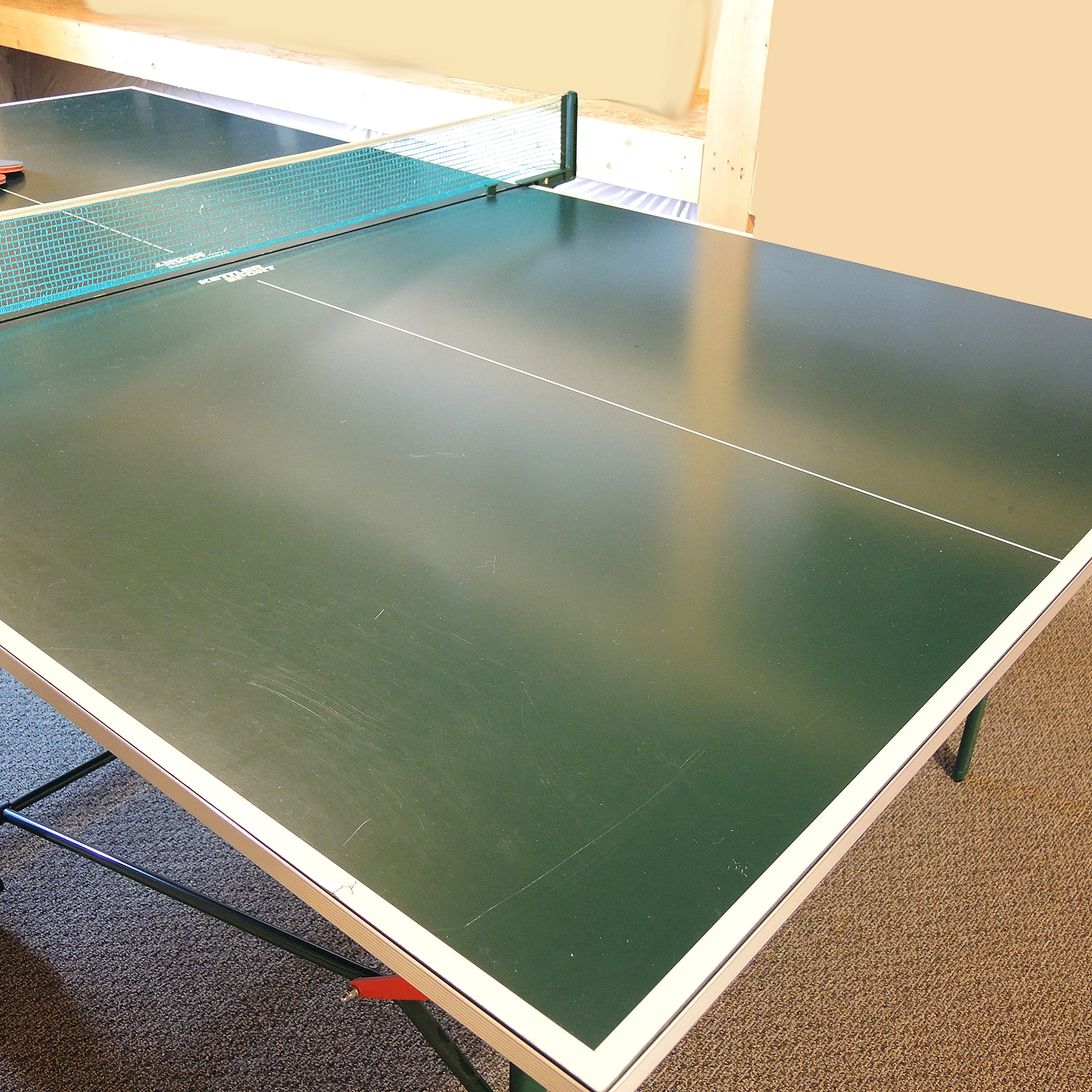German Kettler Sport Folding Ping Pong Table and Accessories
