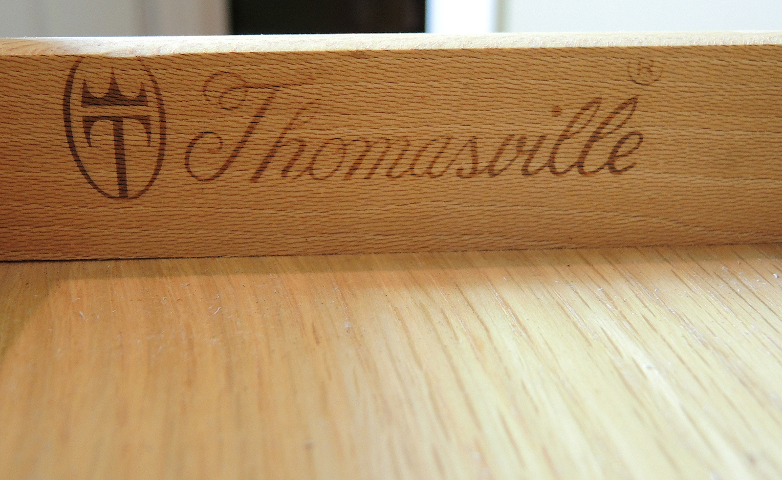 Thomasville Lighted Queen Size Canopy Bed with Storage and Console Table