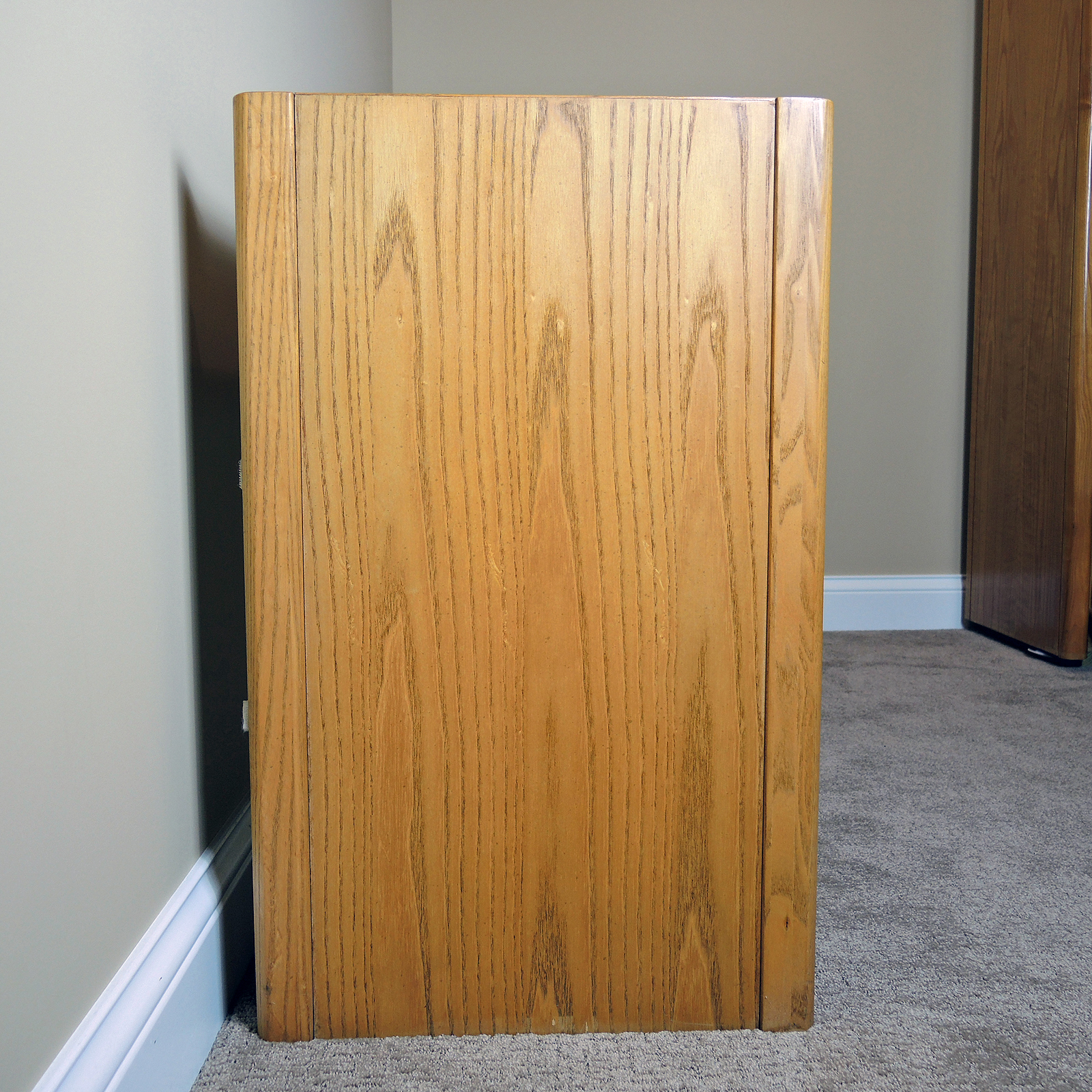 Thomasville Lighted Queen Size Canopy Bed with Storage and Console Table